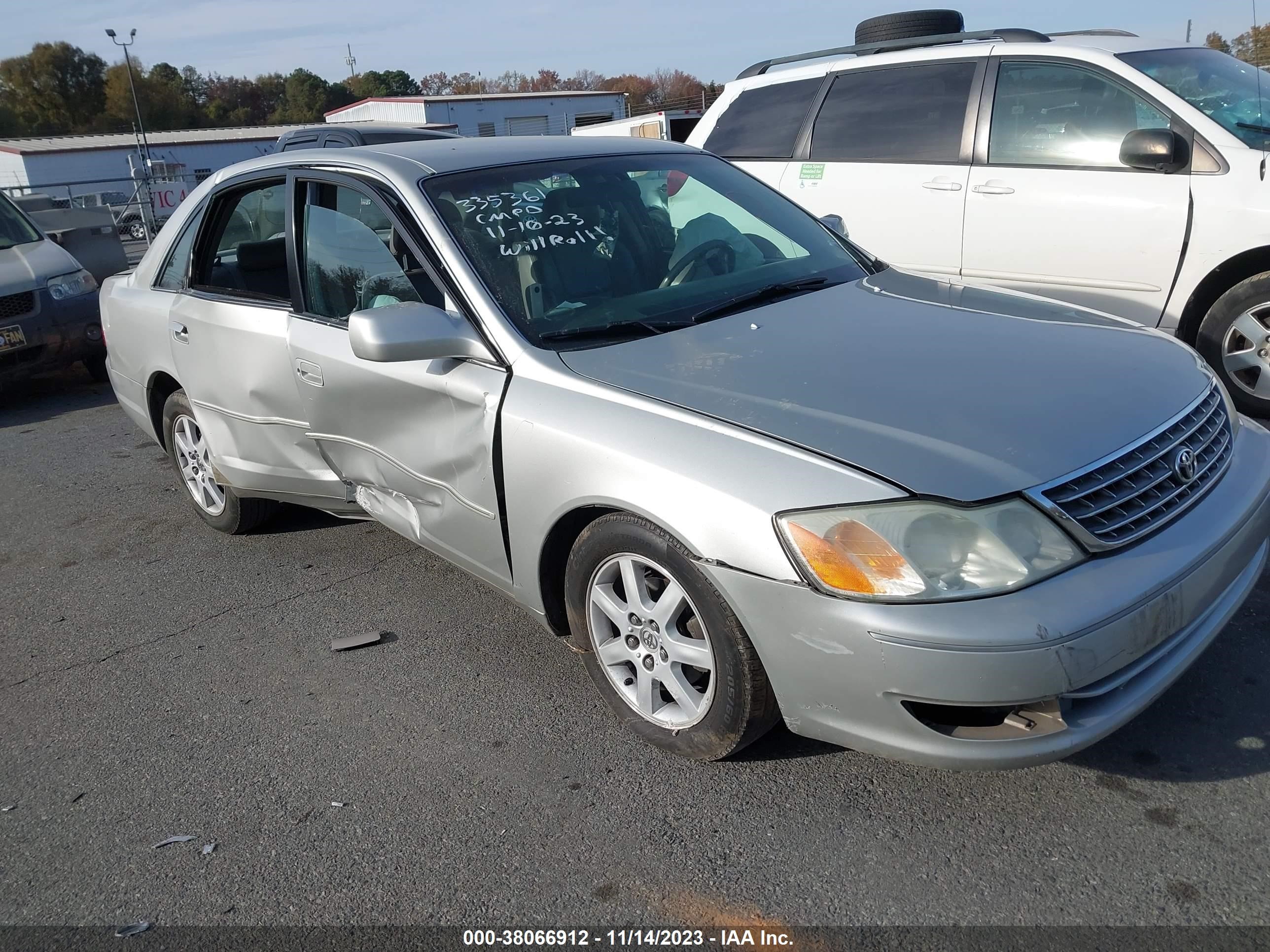 toyota avalon 2003 4t1bf28b43u335361