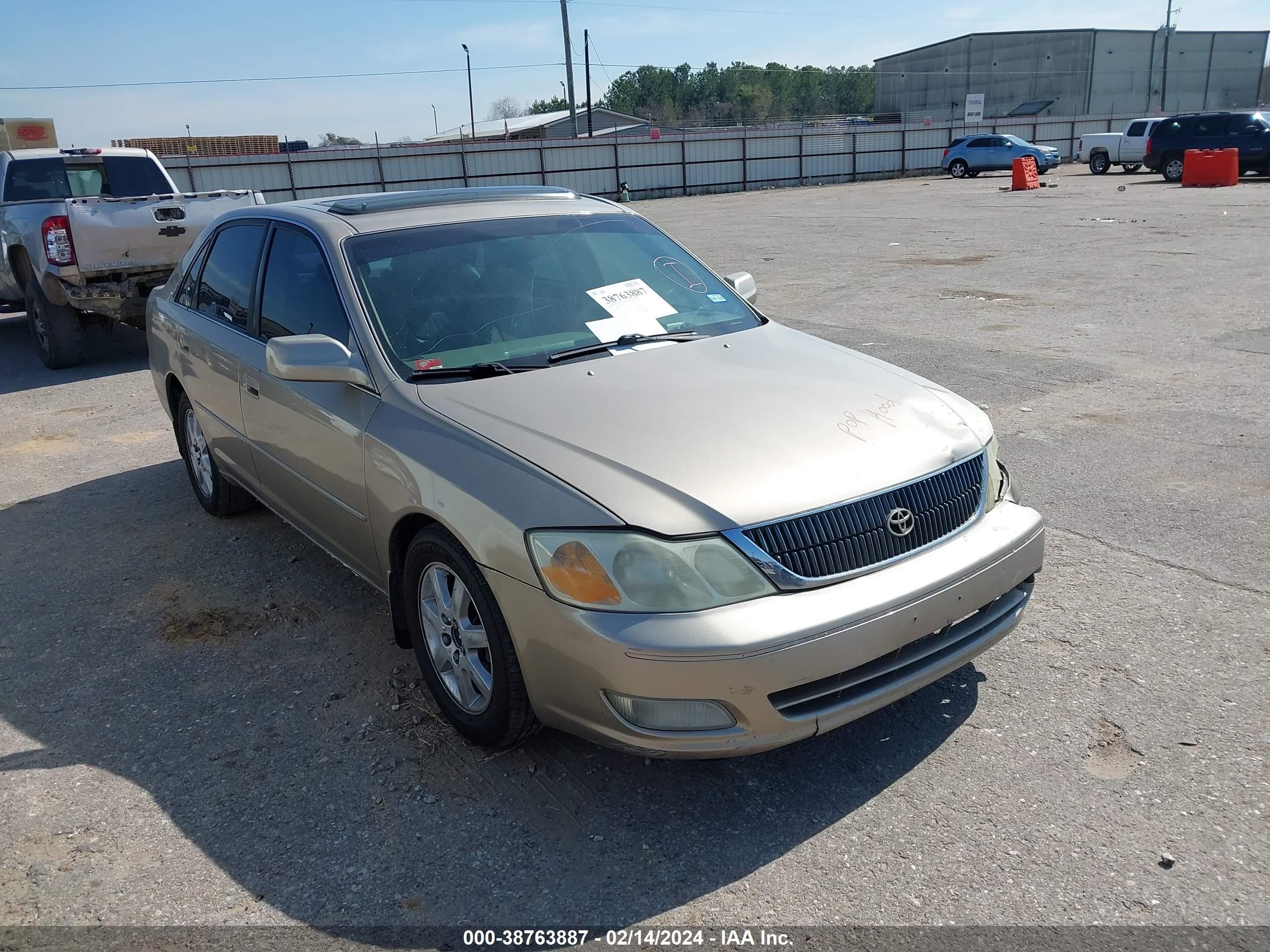 toyota avalon 2002 4t1bf28b82u203007