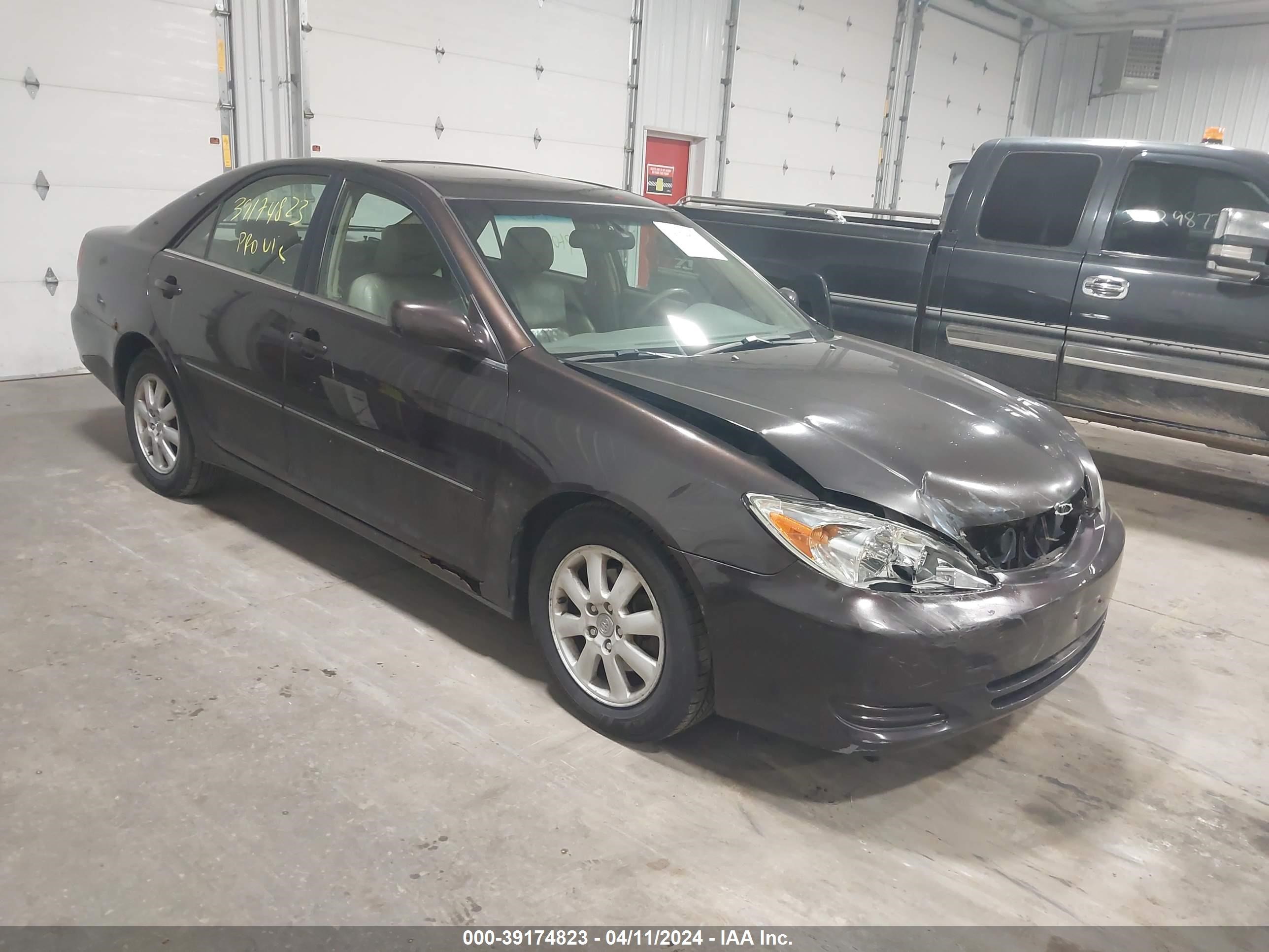 toyota camry 2002 4t1bf30k12u514277