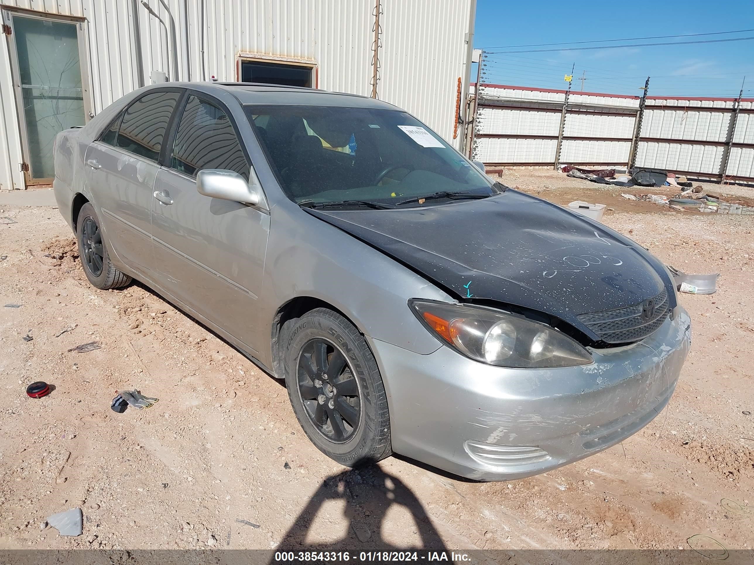 toyota camry 2002 4t1bf30k22u540919