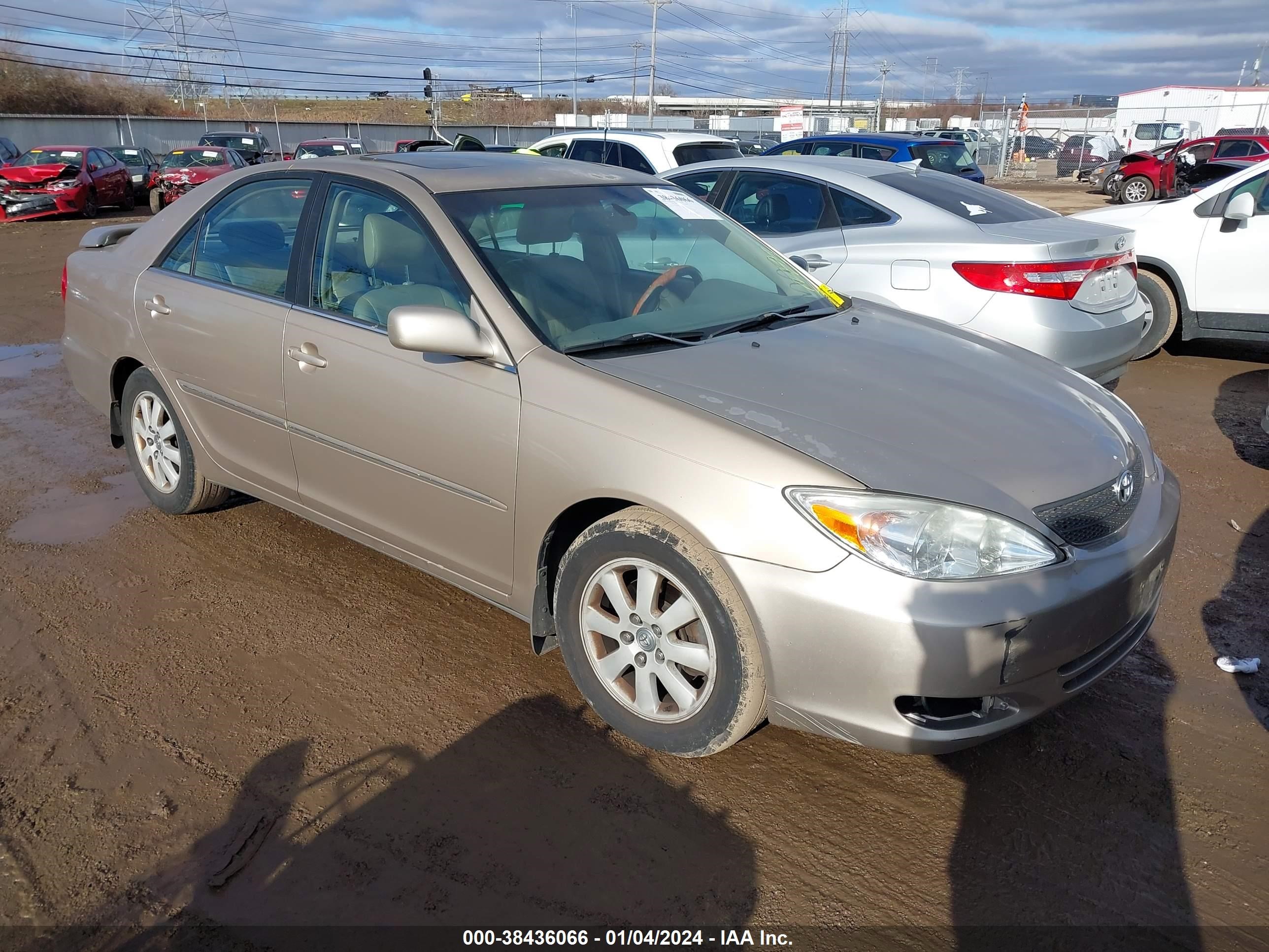 toyota camry 2003 4t1bf30k23u039708