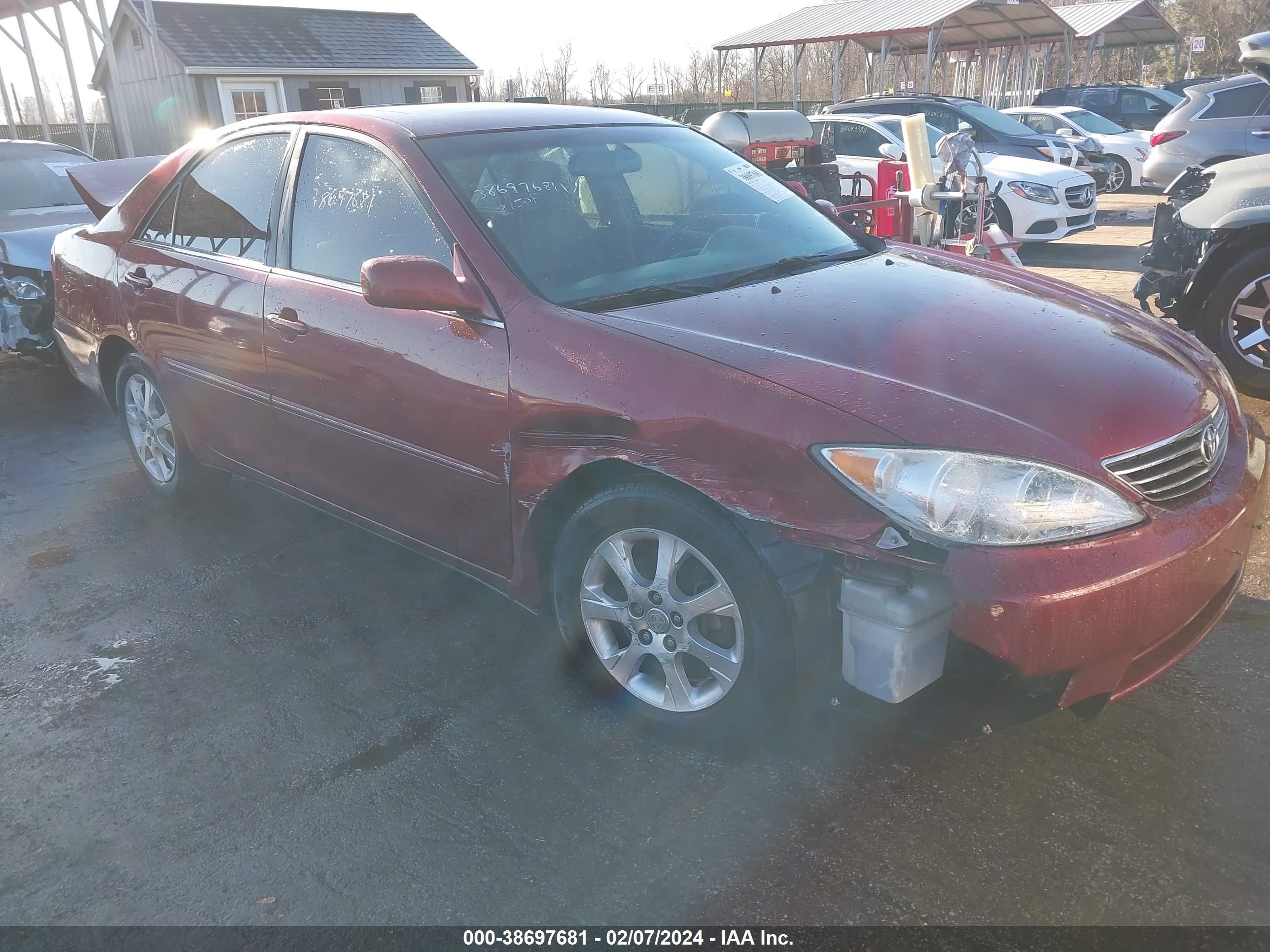 toyota camry 2005 4t1bf30k25u095263