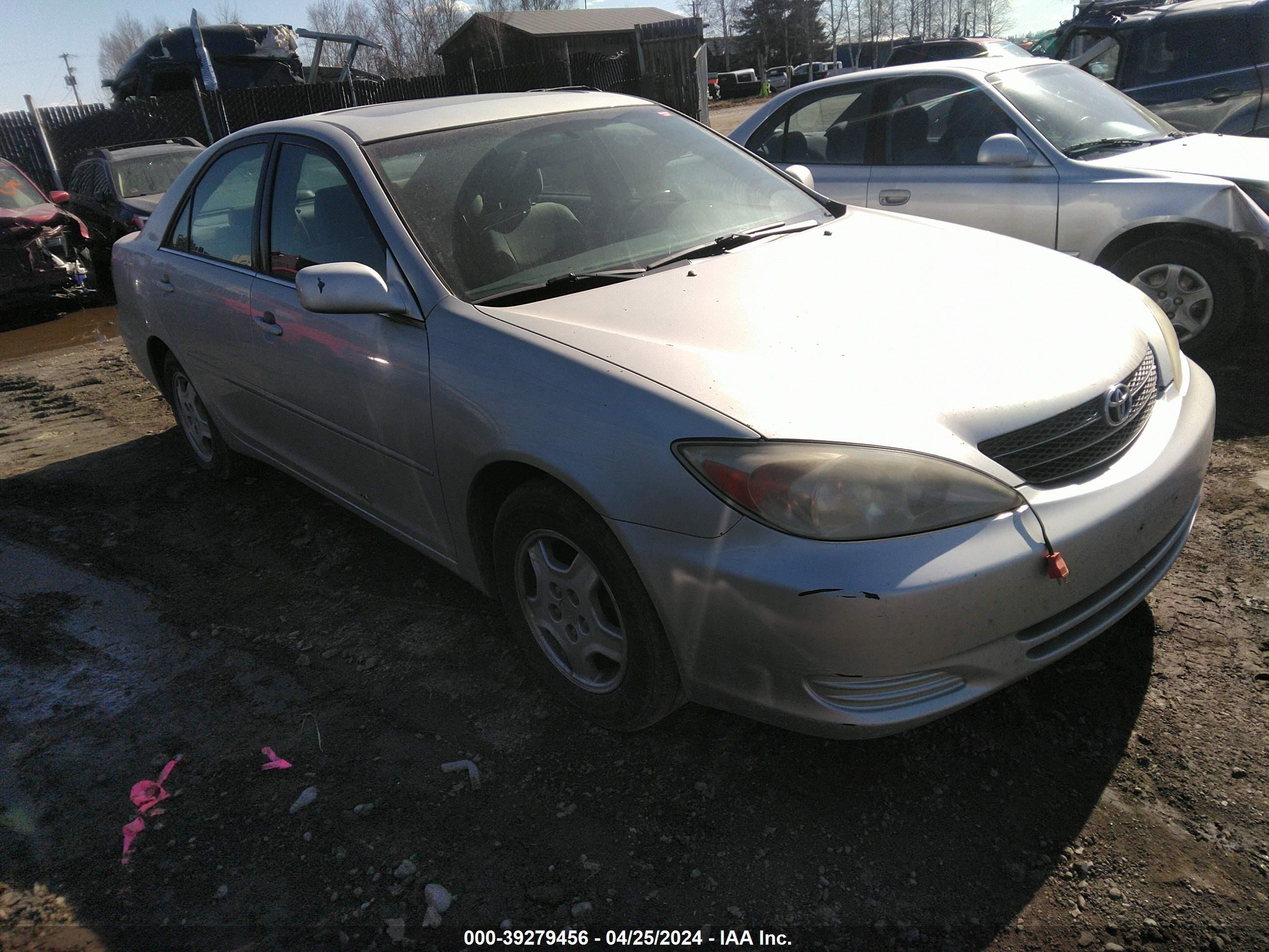 toyota camry 2002 4t1bf30k72u001163