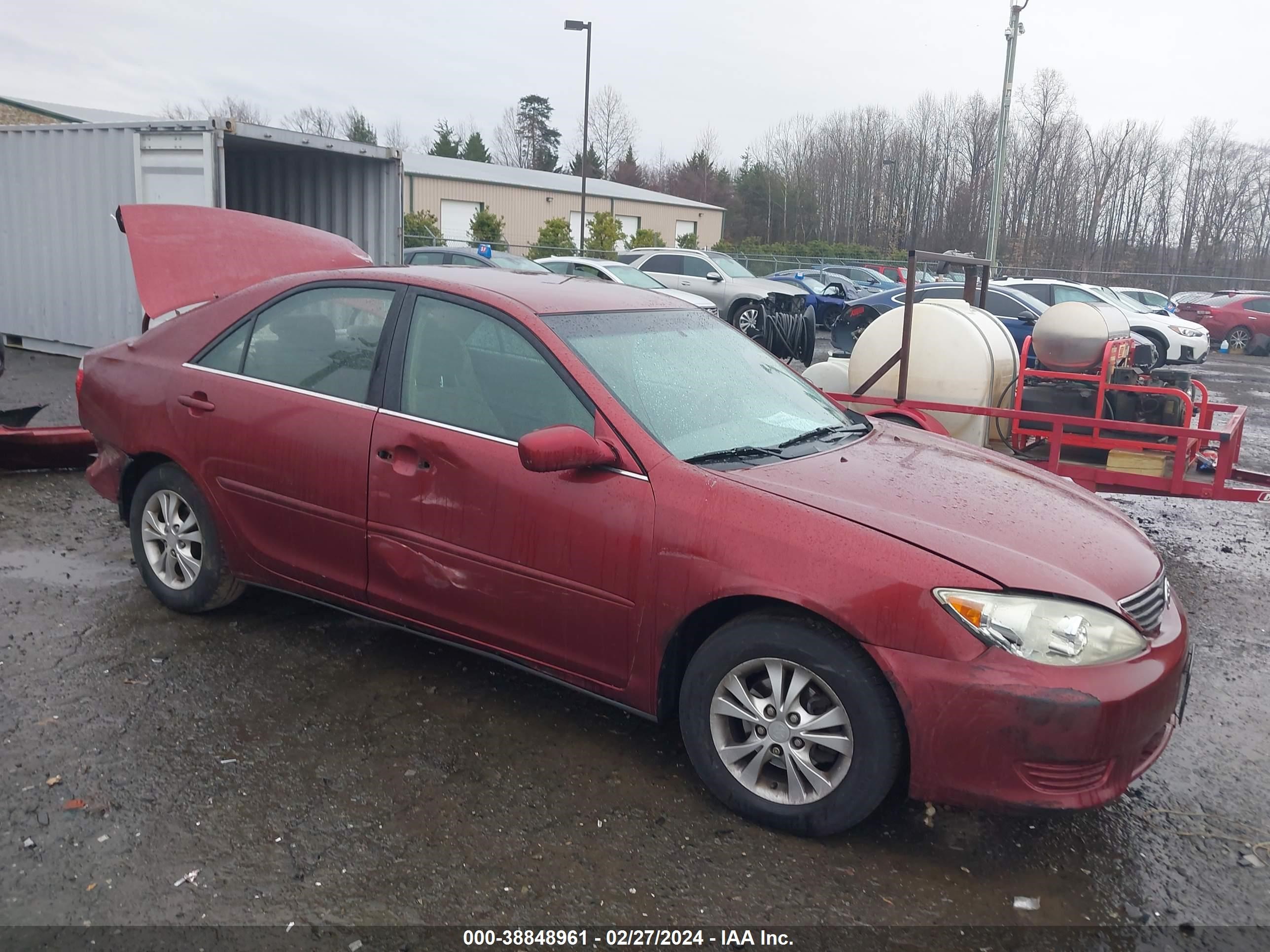 toyota camry 2005 4t1bf30k75u084193