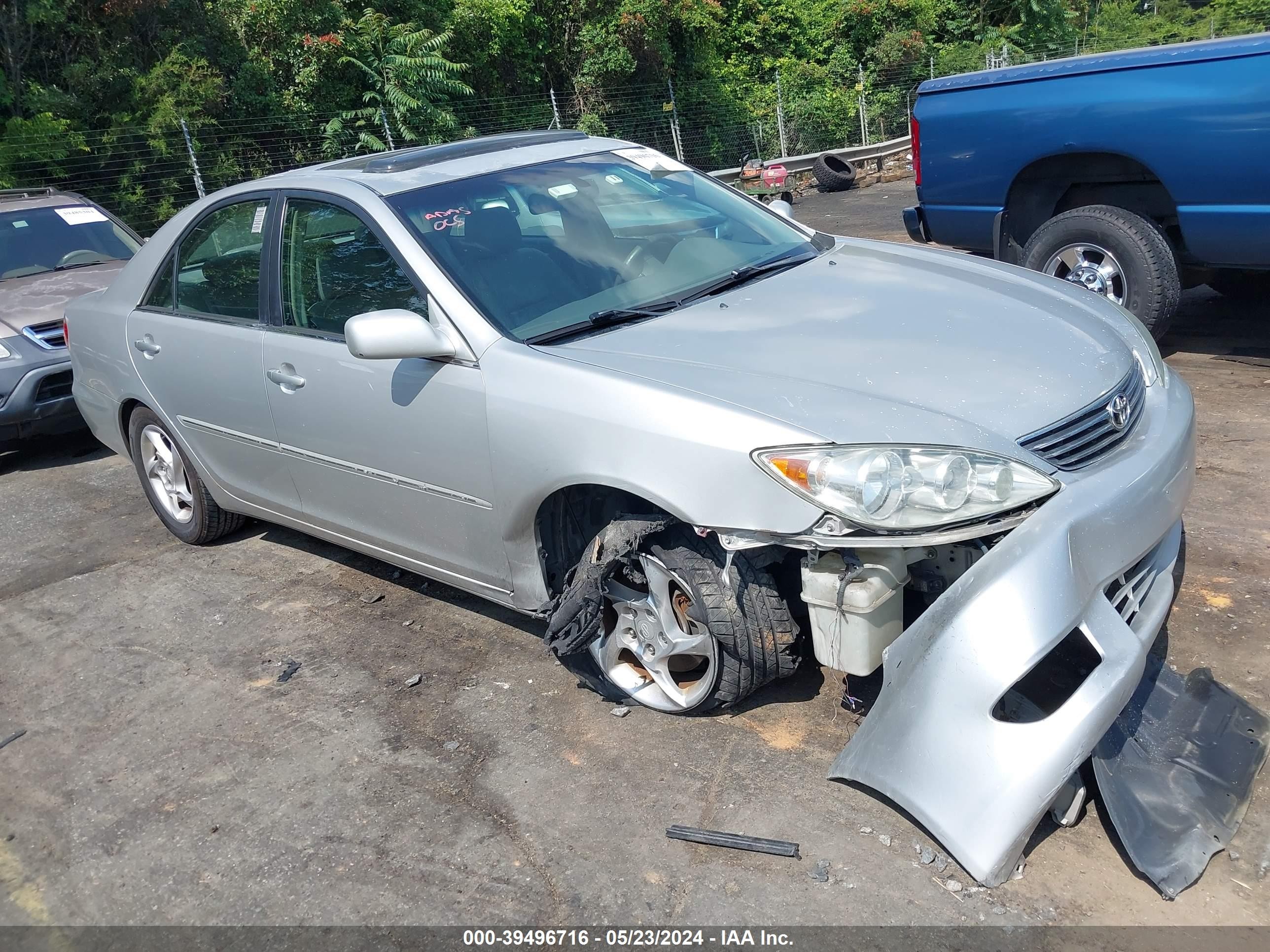 toyota camry 2005 4t1bf30k75u106158