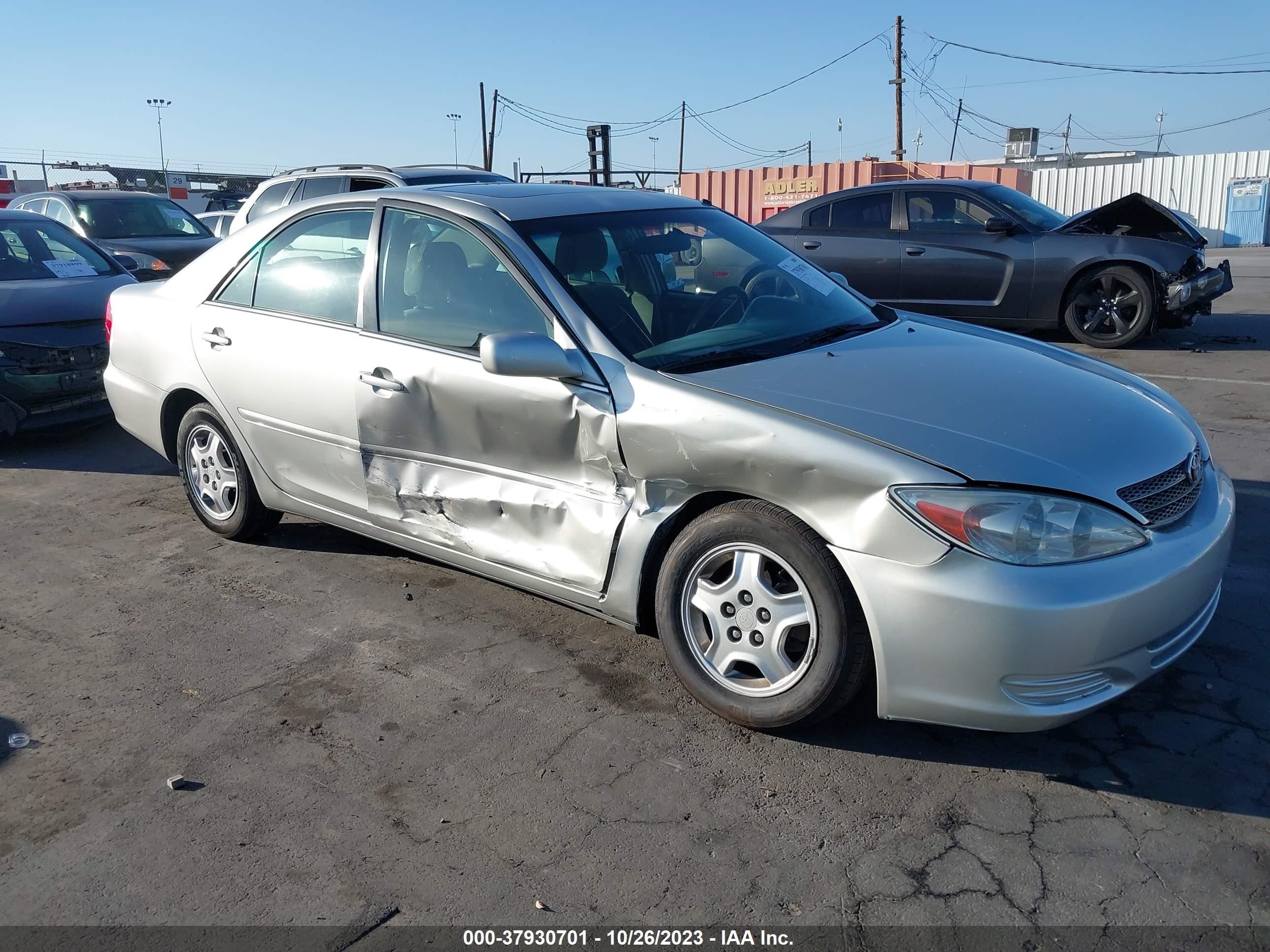 toyota camry 2002 4t1bf30k92u014061