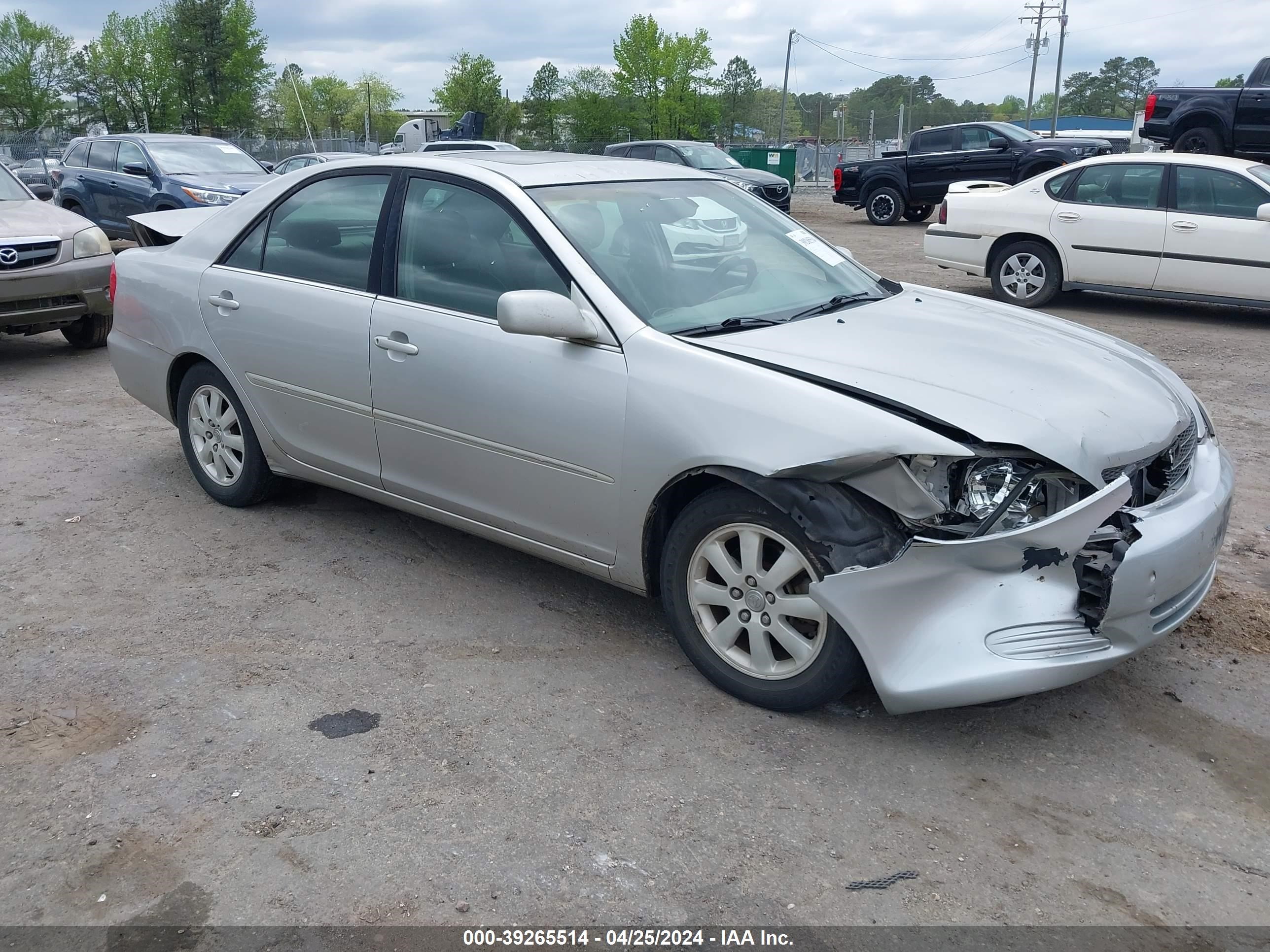 toyota camry 2002 4t1bf32k02u528278