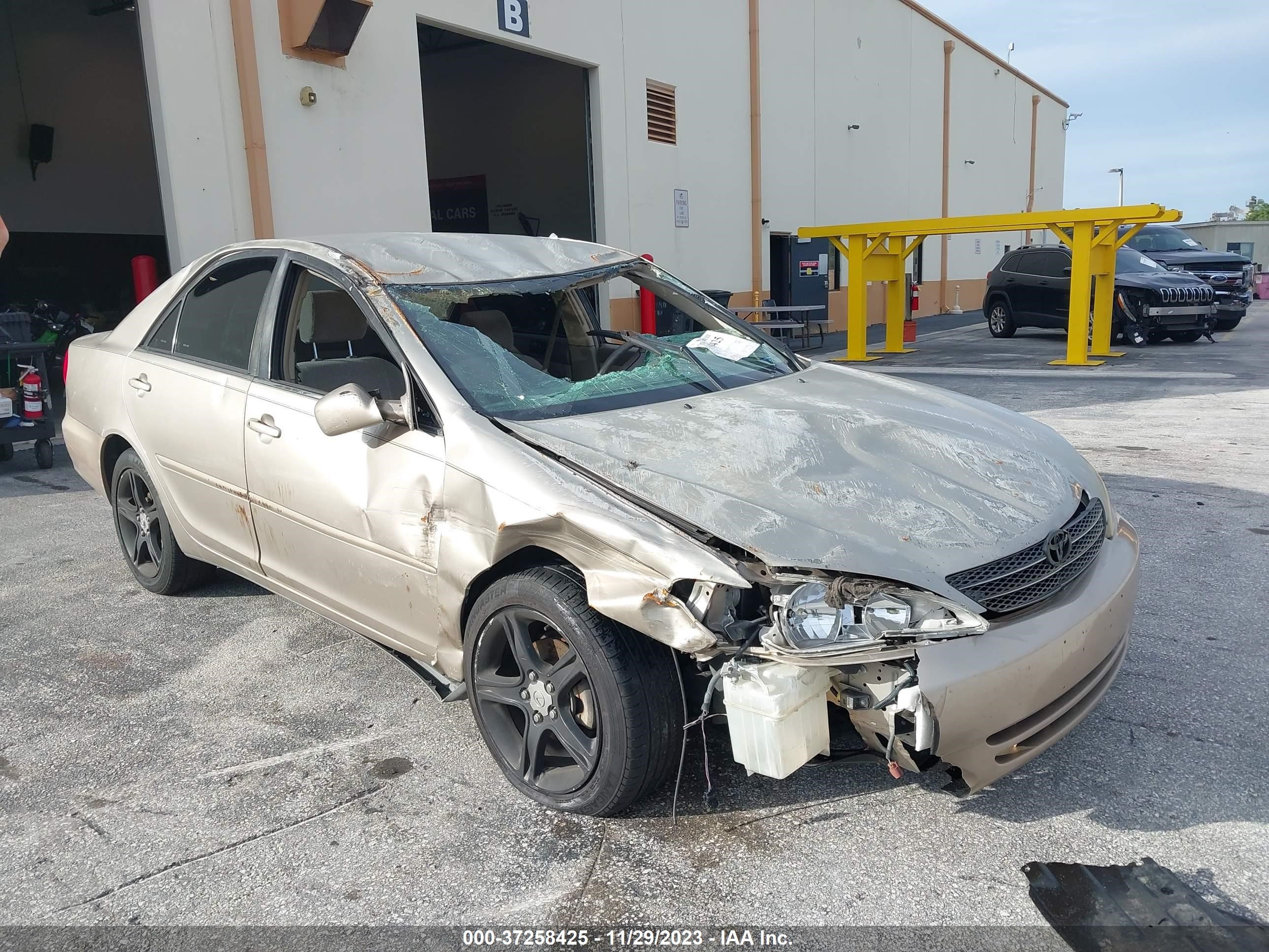 toyota camry 2002 4t1bf32k02u541483