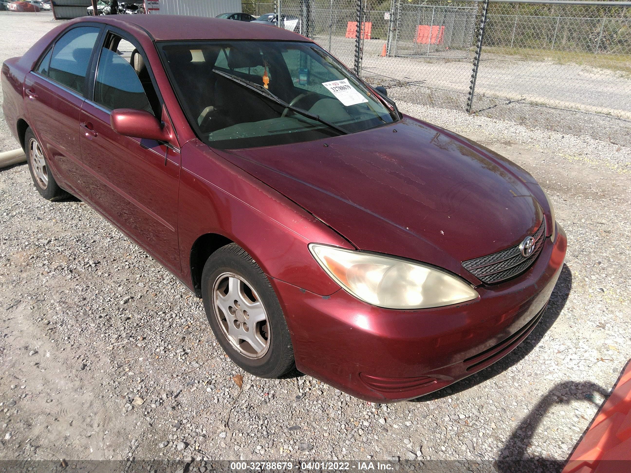 toyota camry 2003 4t1bf32k63u058842