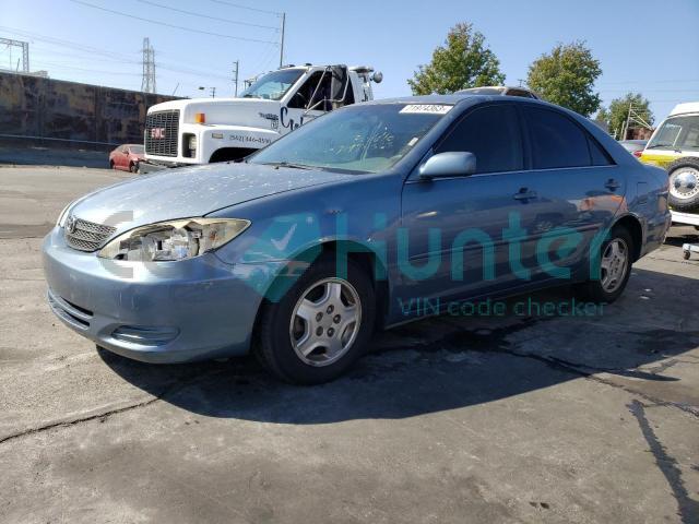 toyota camry le 2002 4t1bf32k72u532957