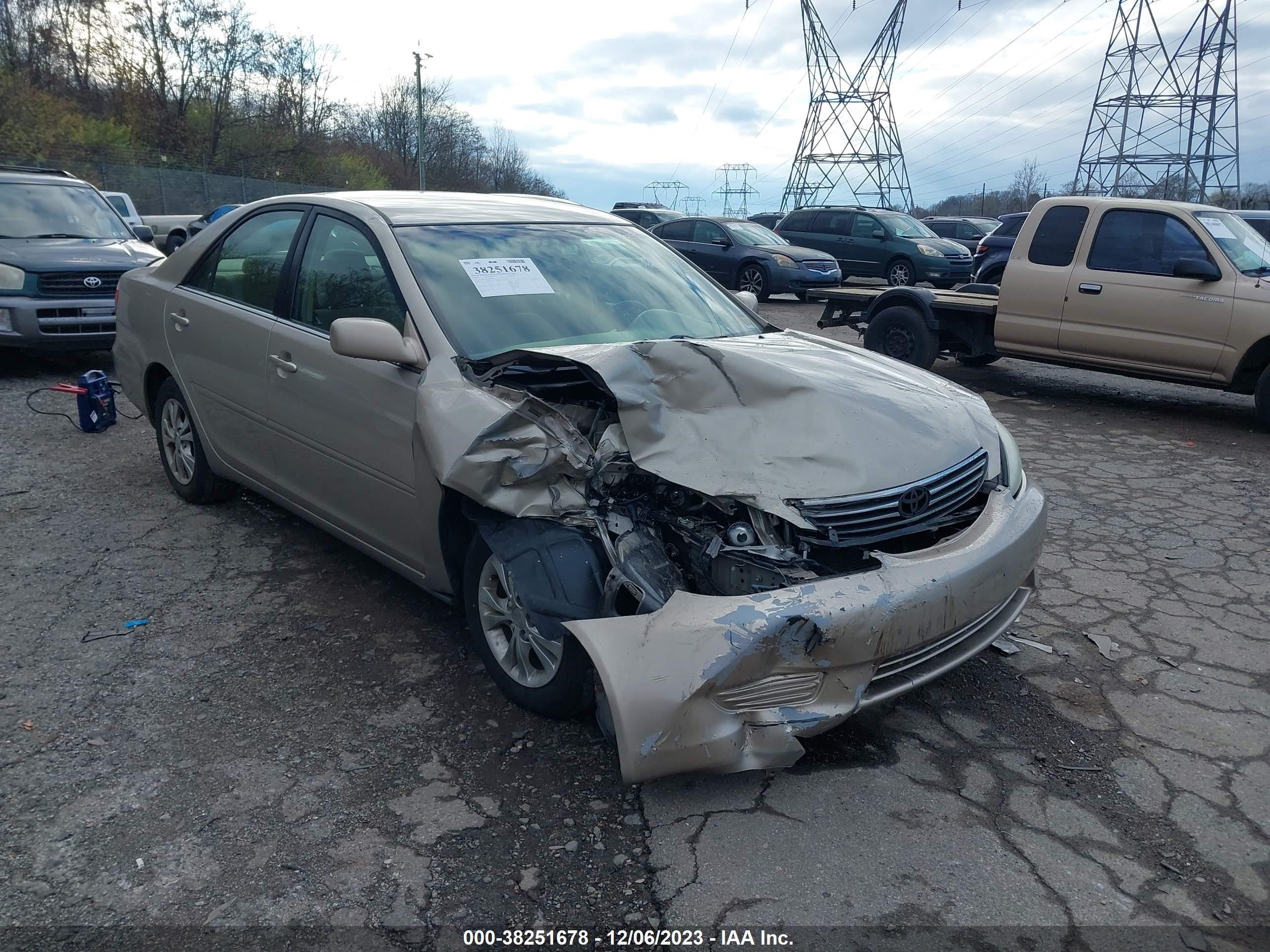 toyota camry 2005 4t1bf32k75u614918