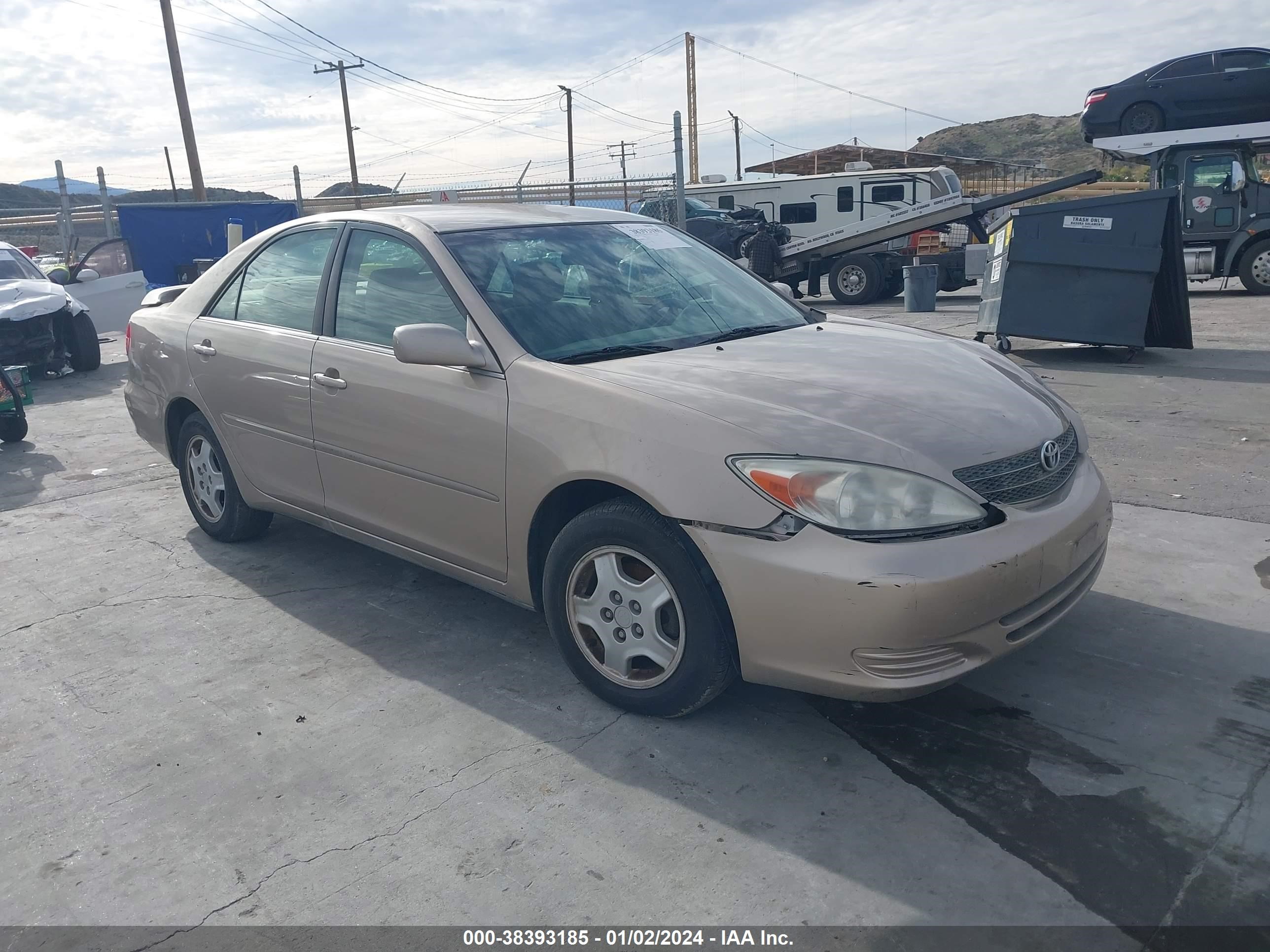 toyota camry 2002 4t1bf32k92u032668