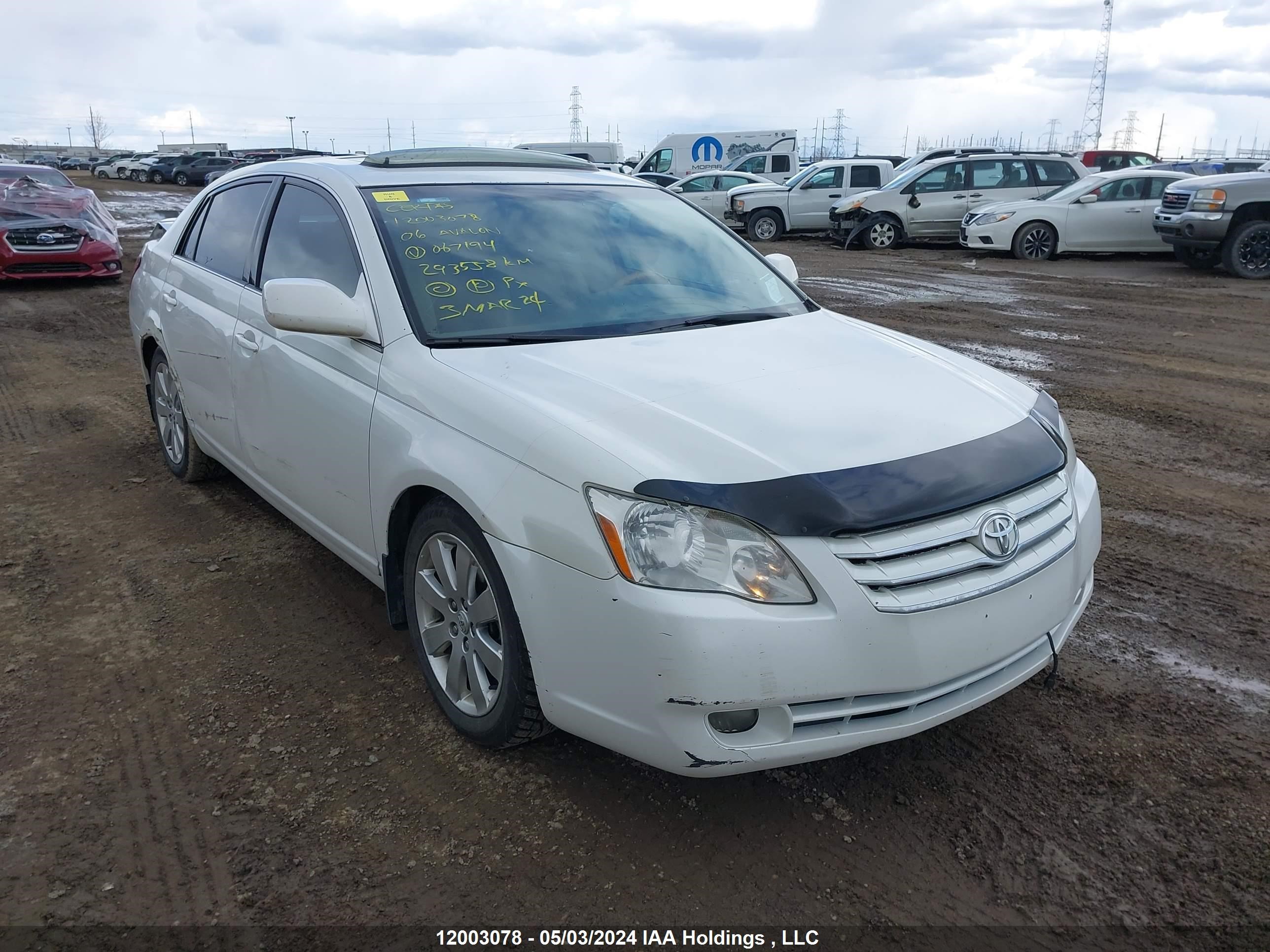 toyota avalon 2006 4t1bk36b66u067194