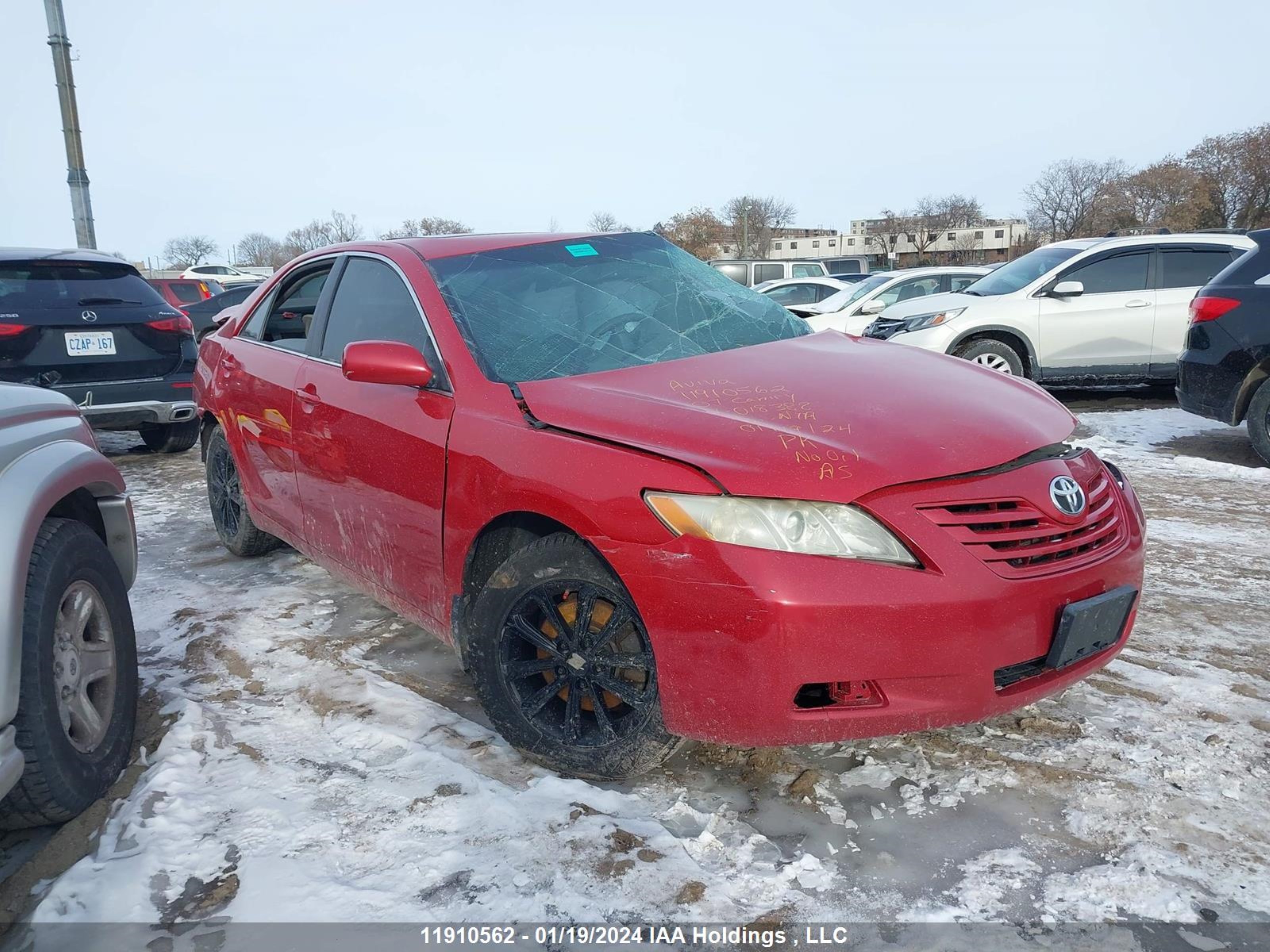 toyota camry 2007 4t1bk46k67u018388