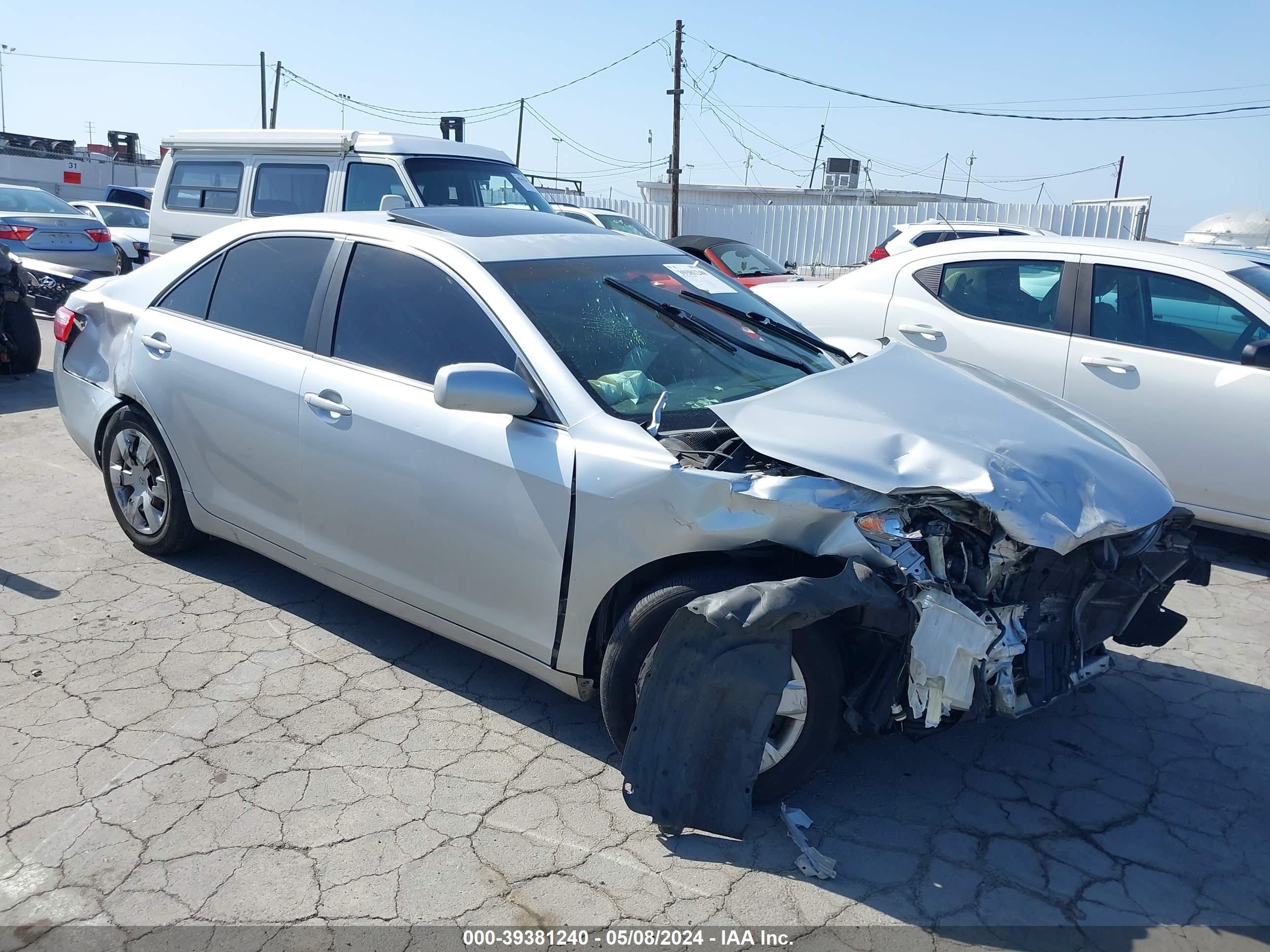 toyota camry 2007 4t1bk46k87u041056