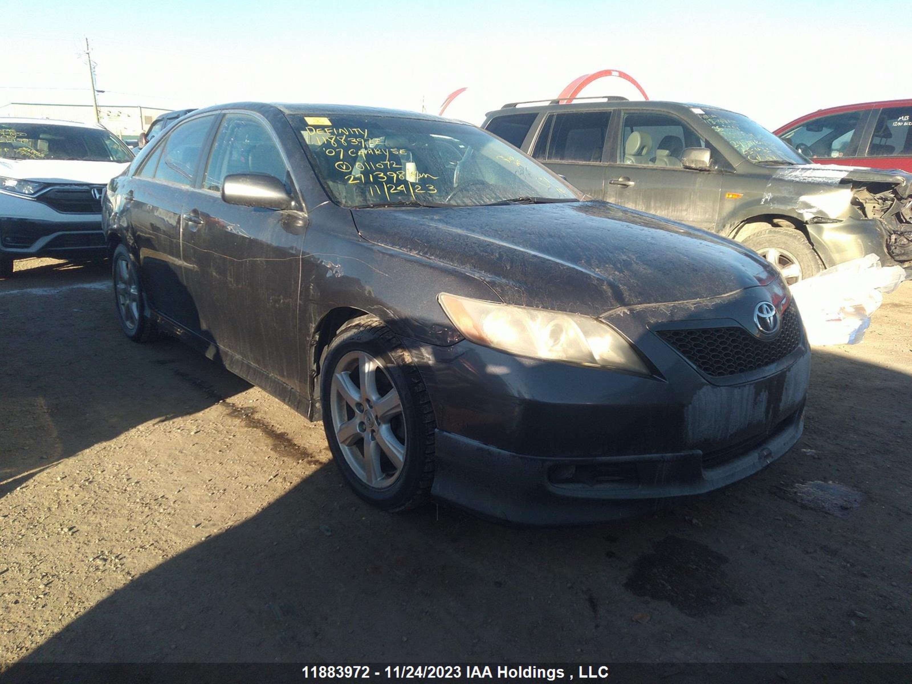 toyota camry 2007 4t1bk46kx7u011072