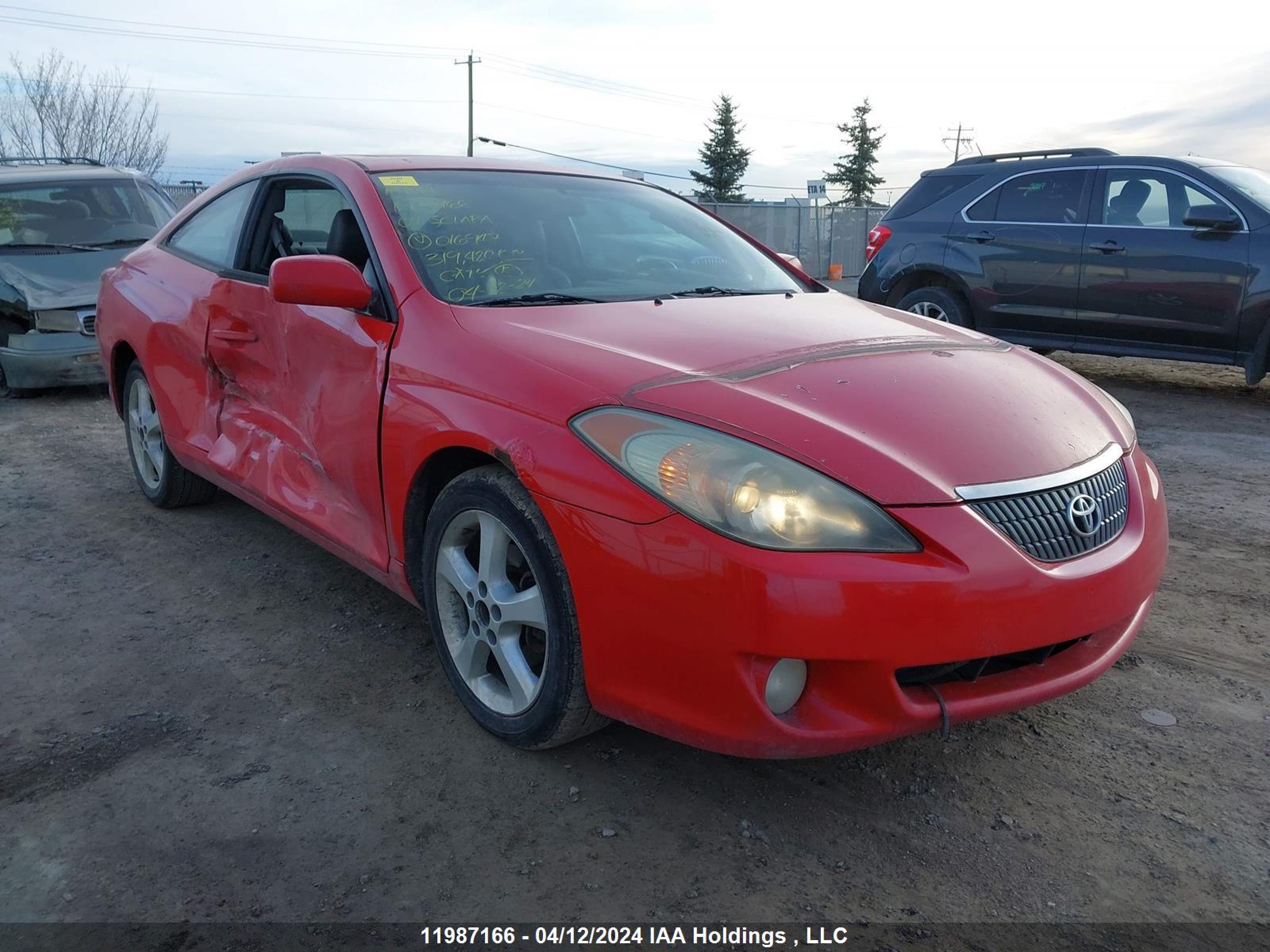 toyota camry solara 2004 4t1ca30p44u016947