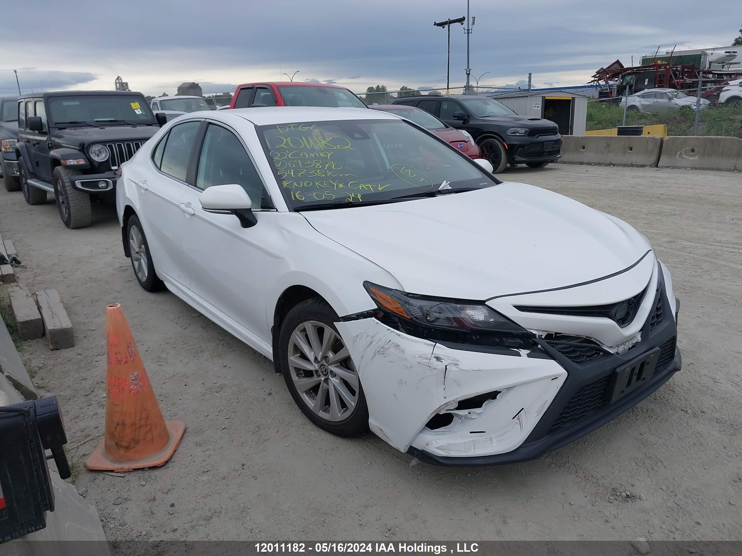 toyota camry 2022 4t1g11ak1nu693870