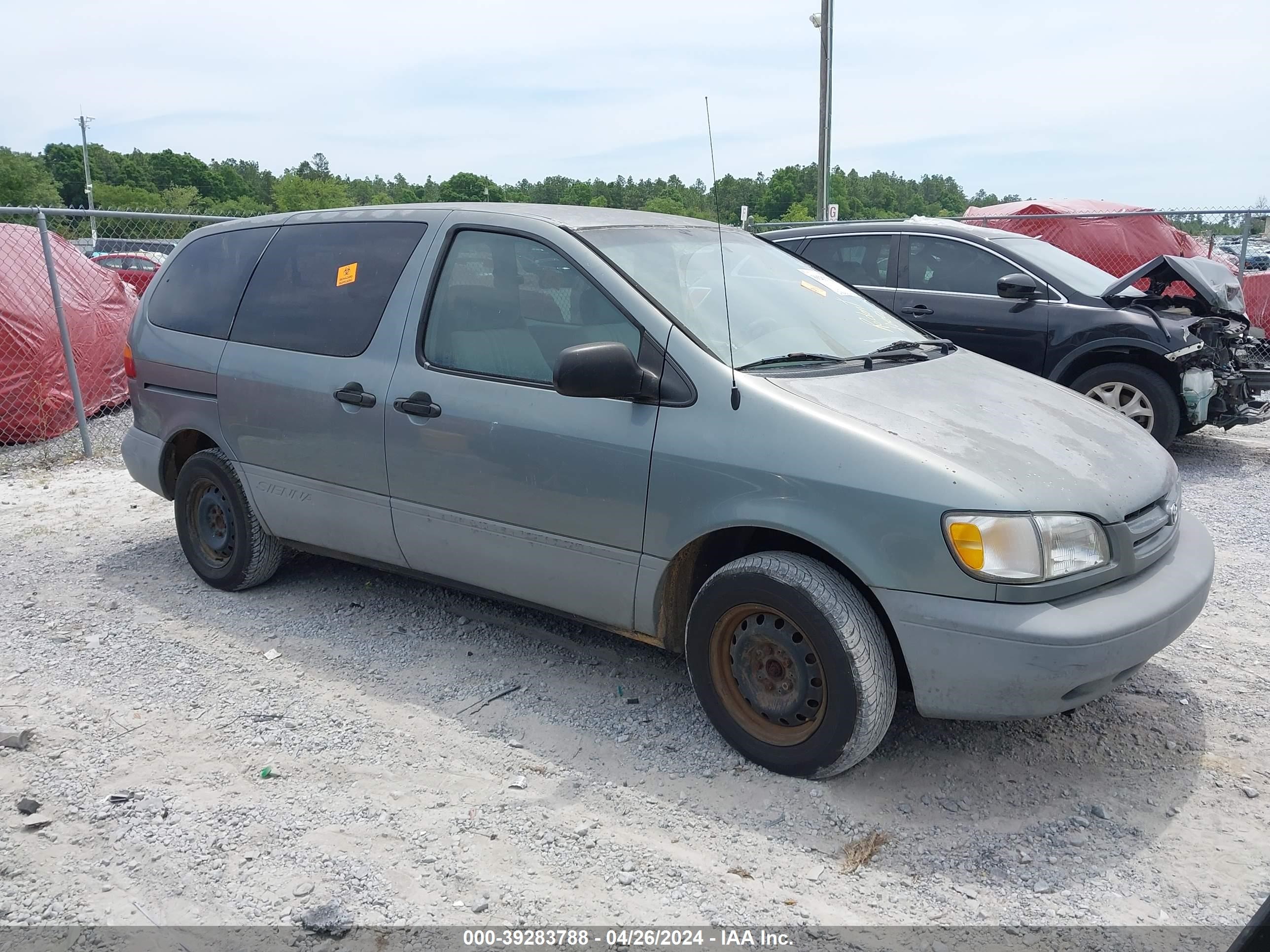 toyota sienna 2000 4t3gf19c5yu251300