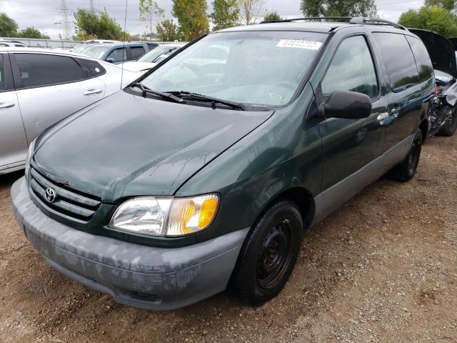 toyota sienna le 2001 4t3zf13c01u340148