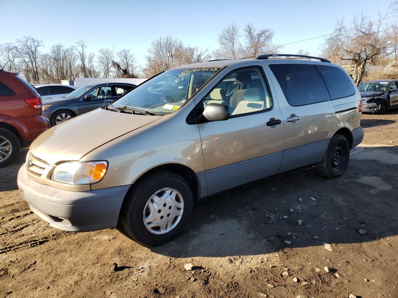 toyota sienna 2001 4t3zf13c31u375458