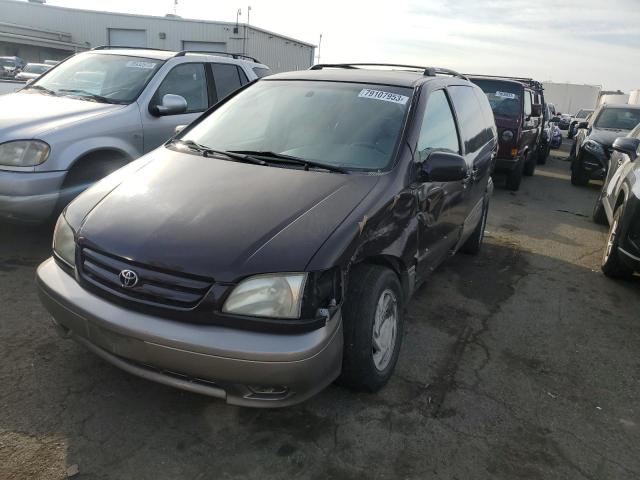 toyota sienna le 2002 4t3zf13c52u451375