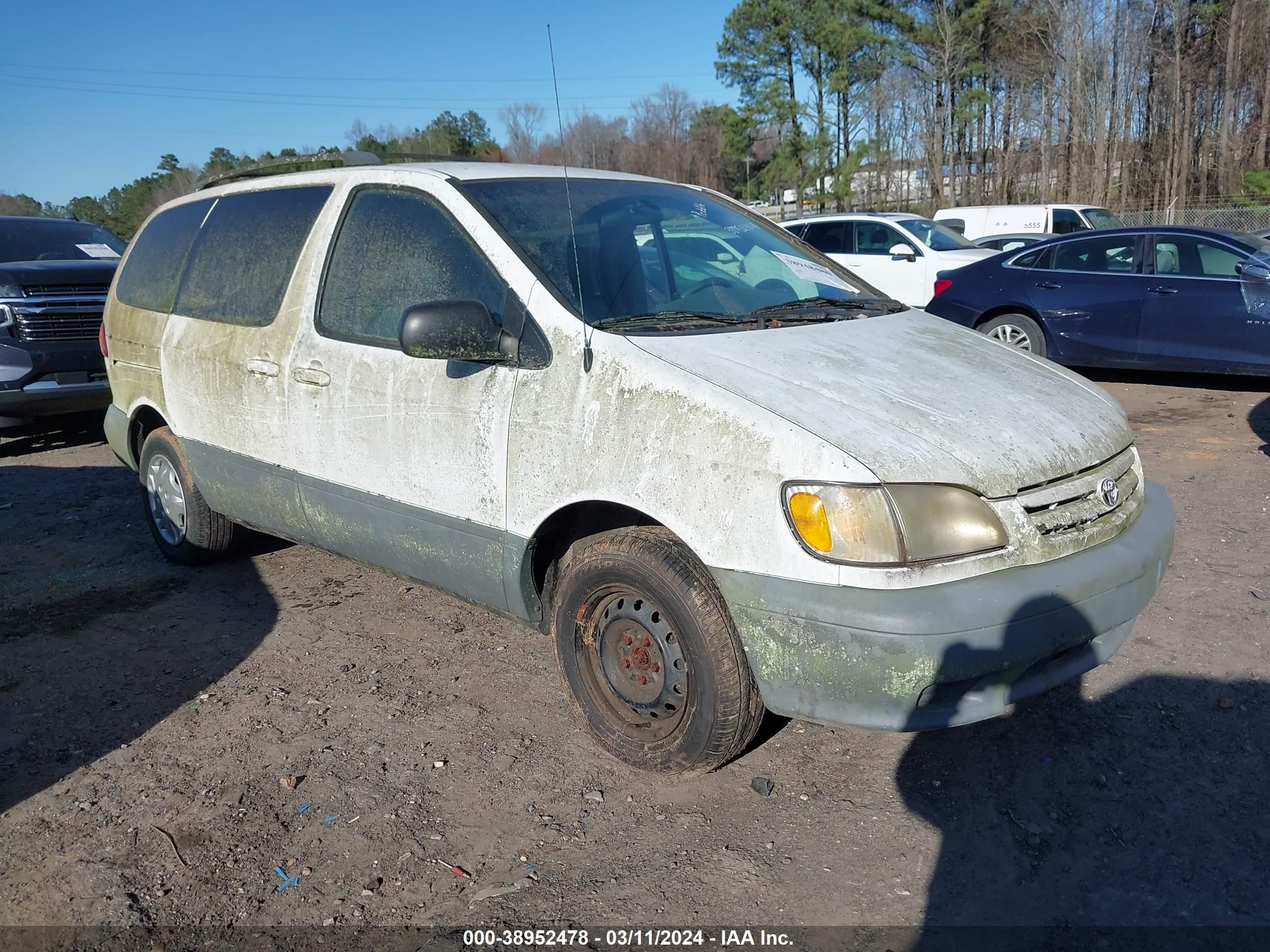 toyota sienna 2001 4t3zf13c71u331320