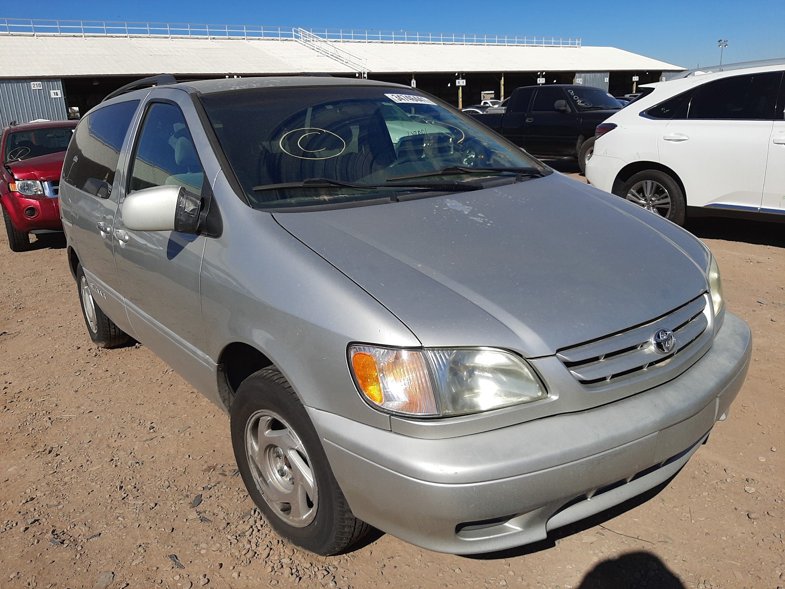 toyota sienna le 2002 4t3zf13c92u416936