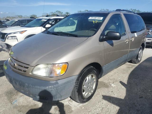 toyota sienna ce 2002 4t3zf19c42u443467