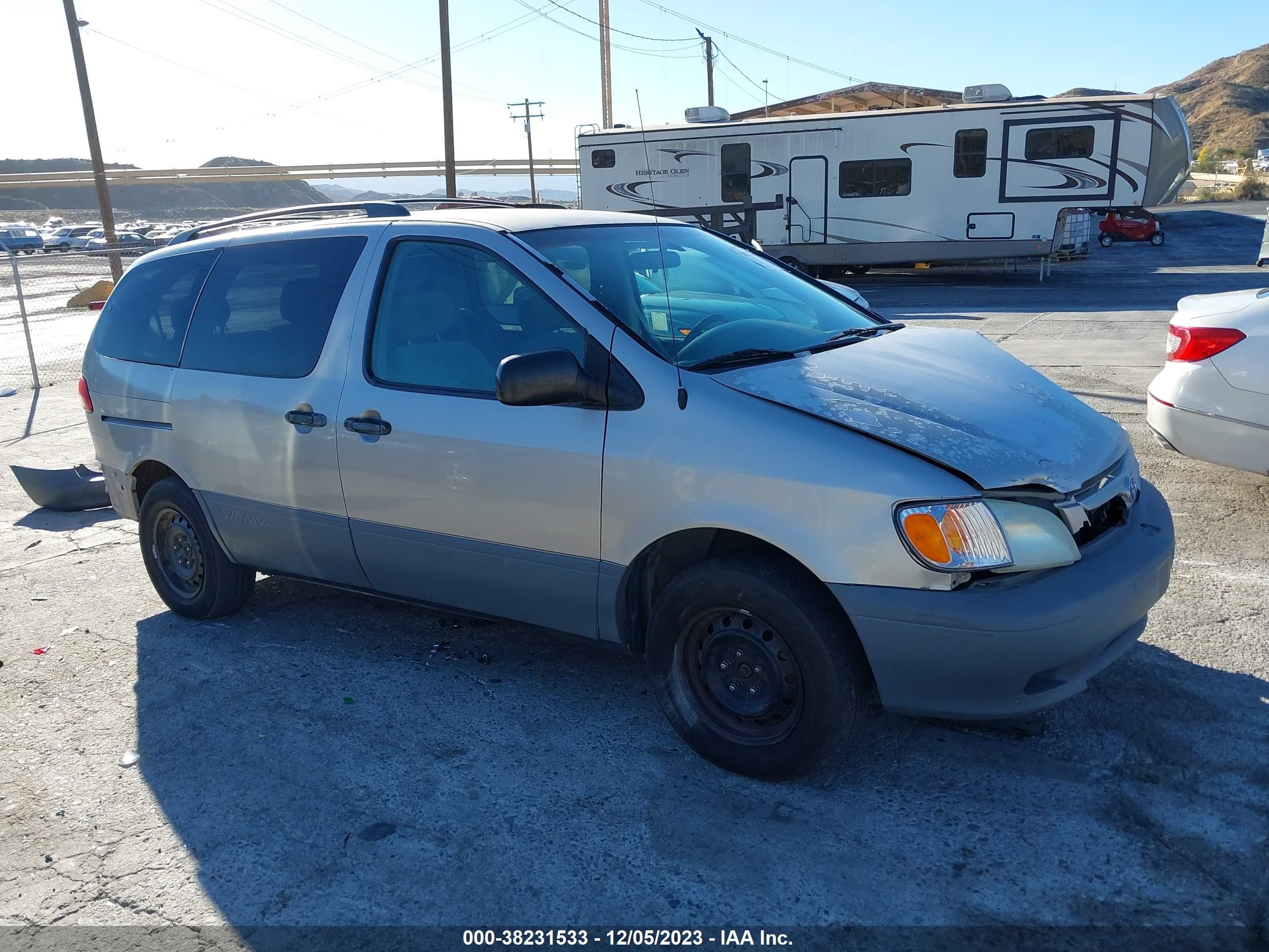 toyota sienna 2003 4t3zf19c43u512918