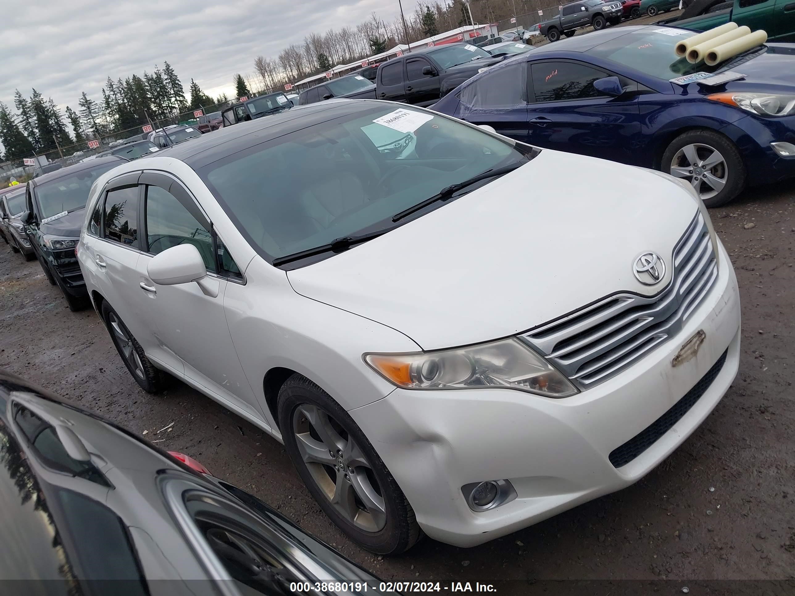 toyota venza 2009 4t3zk11a29u002937