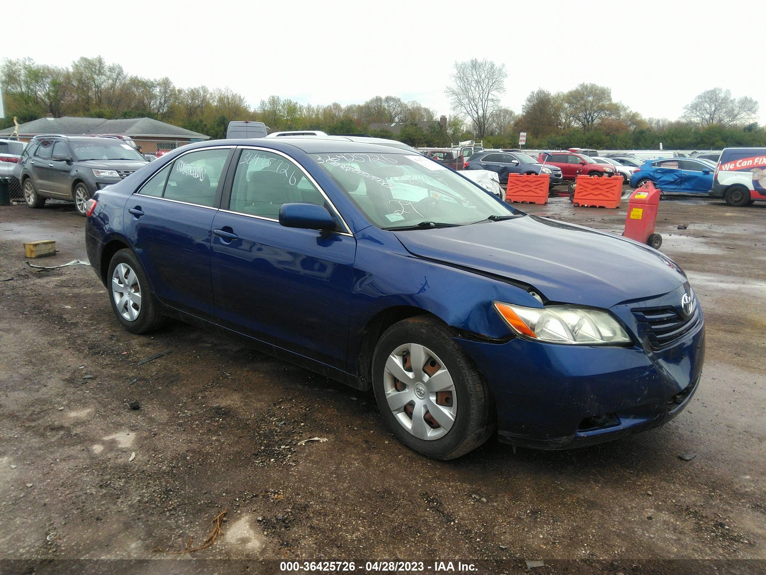 toyota camry 2007 4t4be46k17r009661