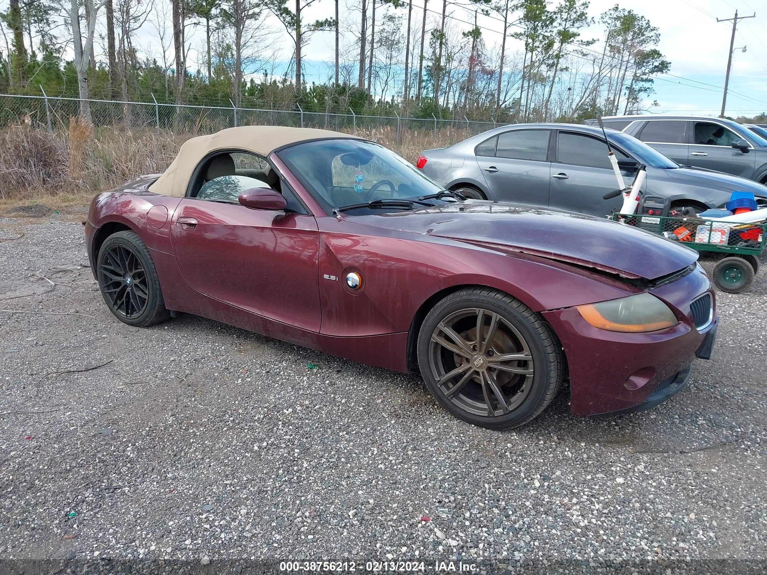 bmw z4 2003 4usbt33473ls45505