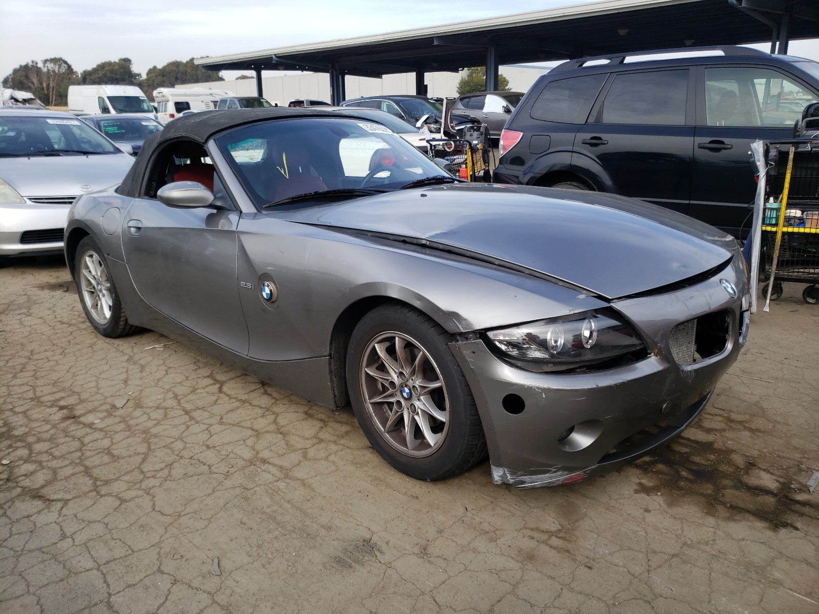 bmw z4 2.5 2005 4usbt33585ls55245