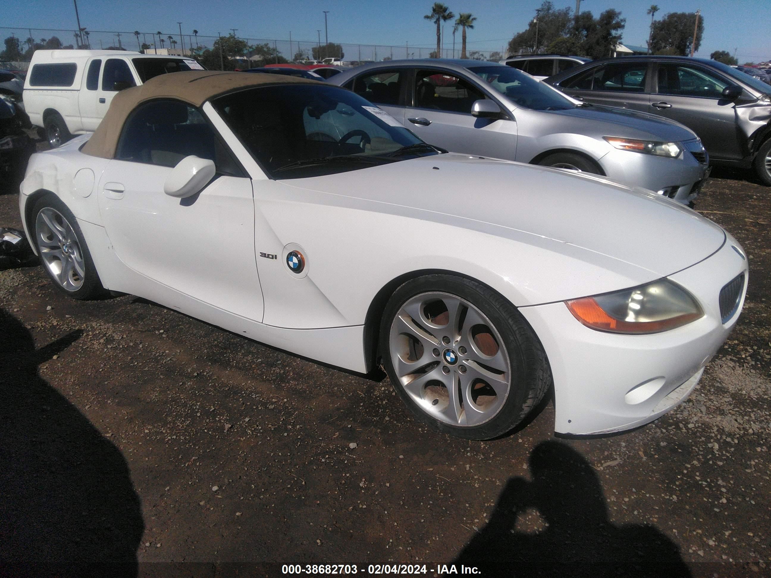 bmw z4 2003 4usbt534x3lu06120