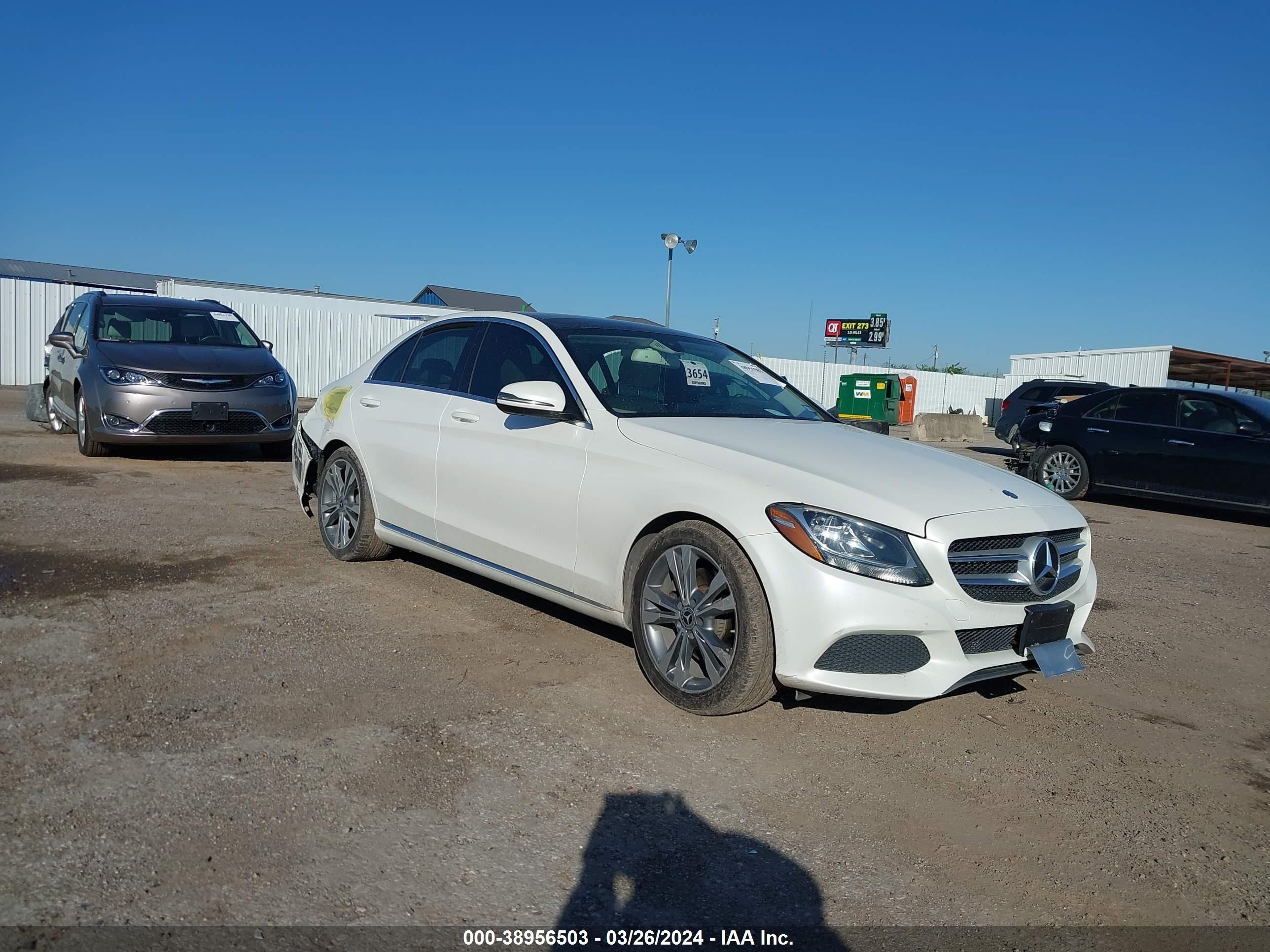 mercedes-benz c-klasse 2017 55swf4jb8hu217985