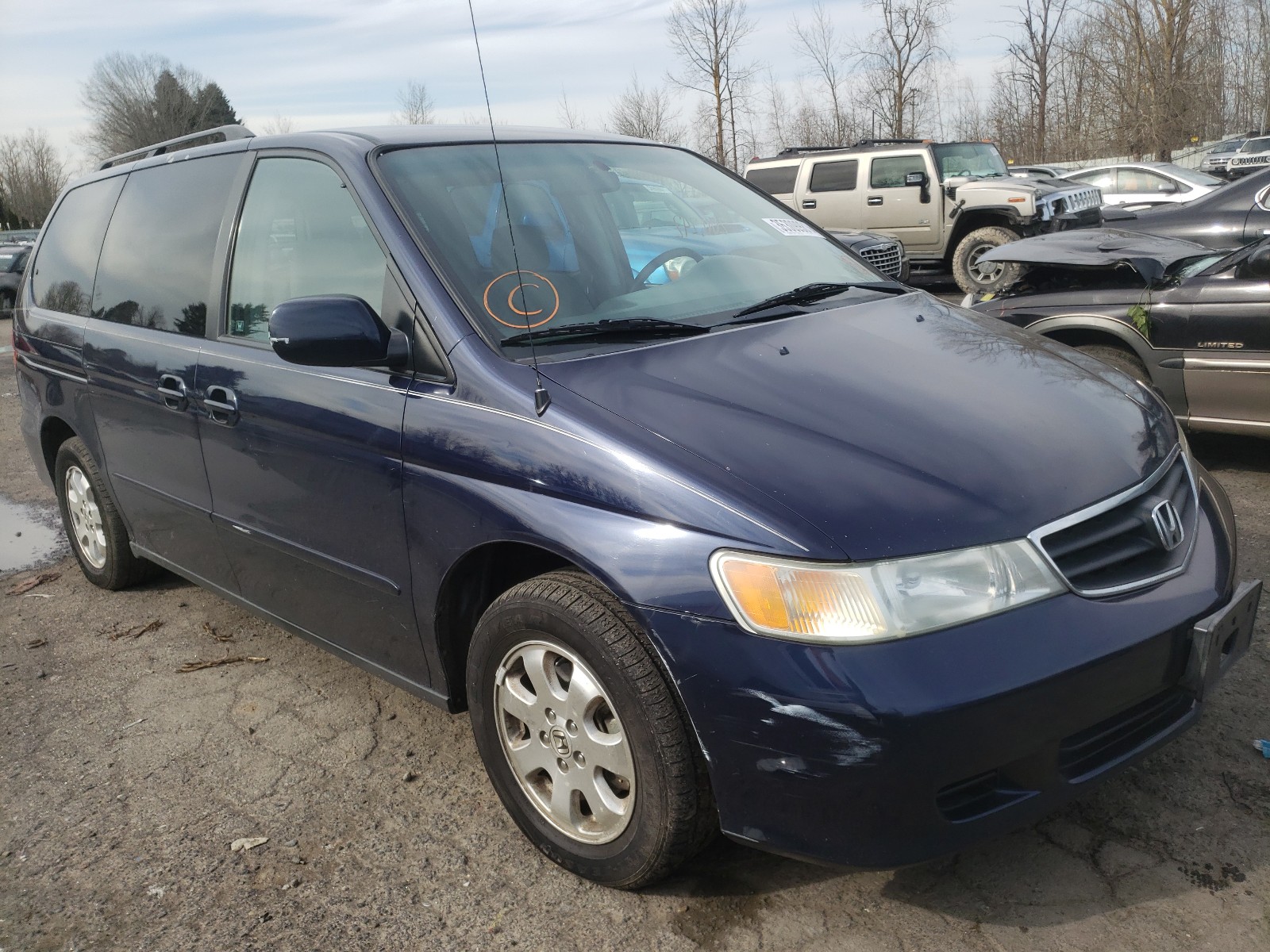 honda odyssey ex 2003 5fnrl18613b109313