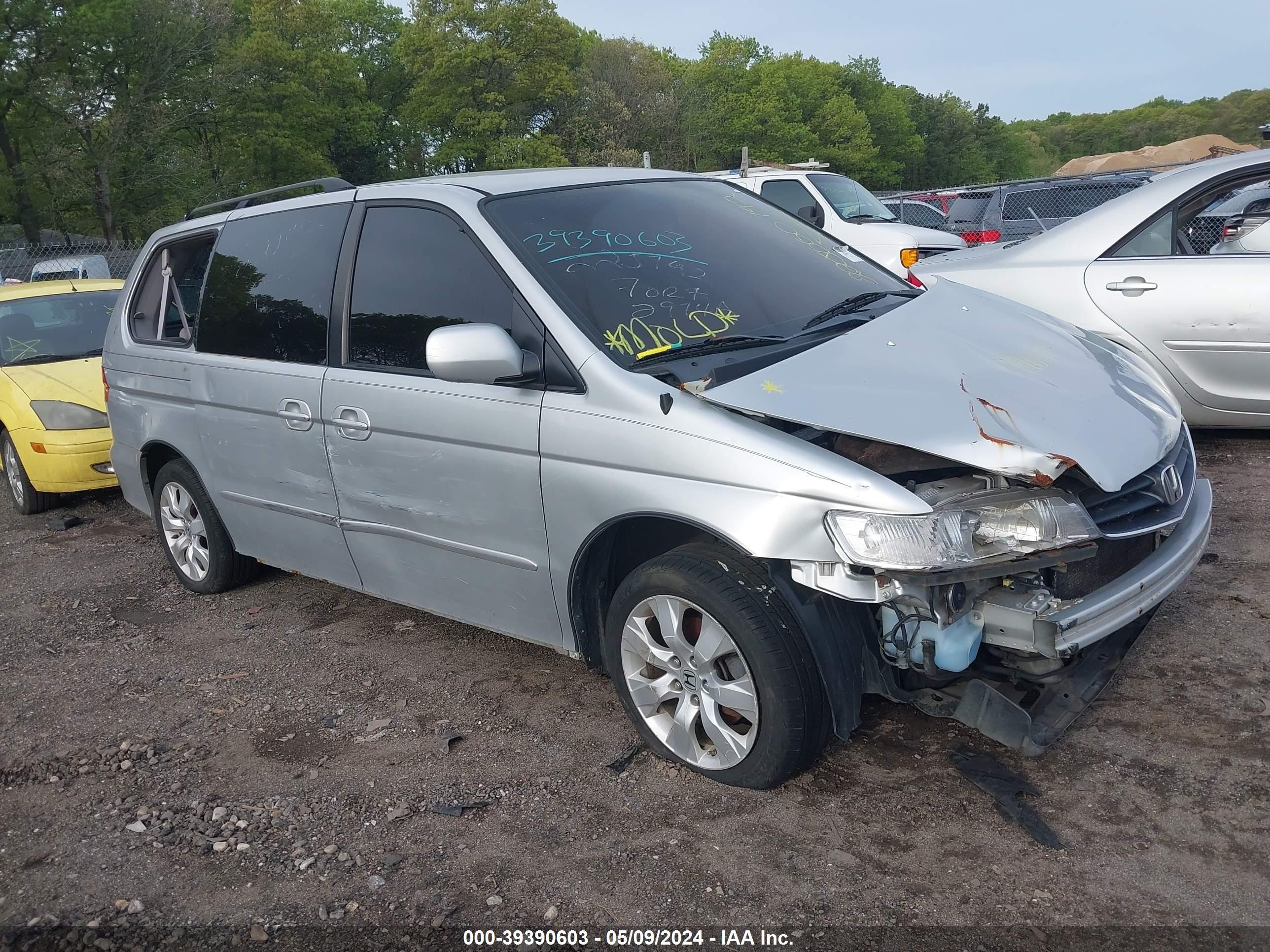 honda odyssey 2002 5fnrl186x2b051930