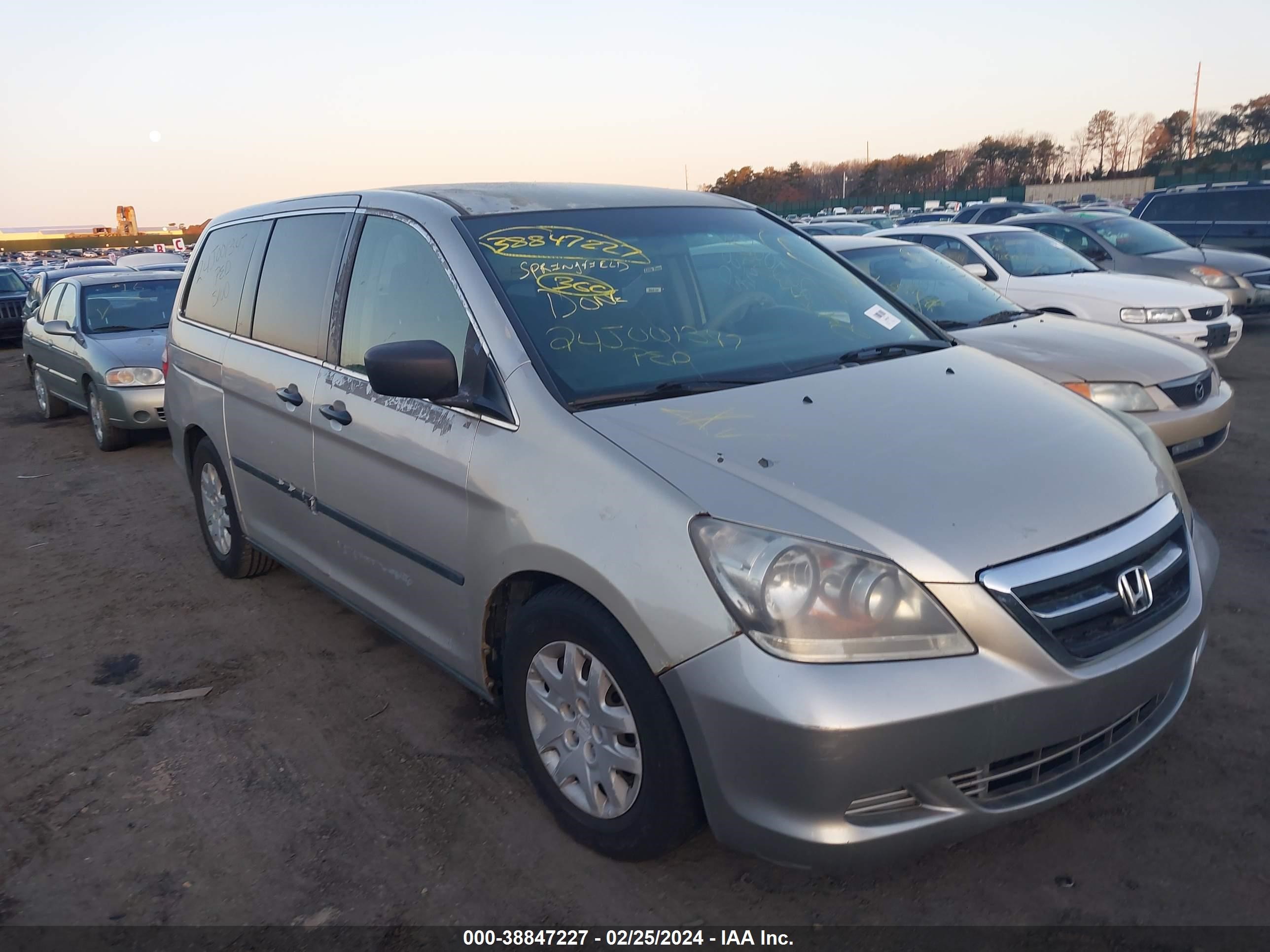 honda odyssey 2005 5fnrl38205b051321