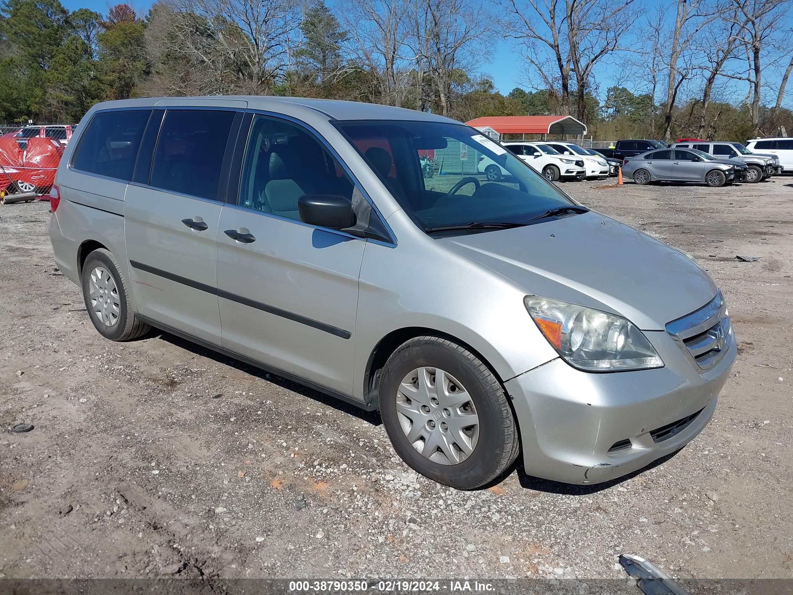 honda odyssey 2006 5fnrl38206b110207