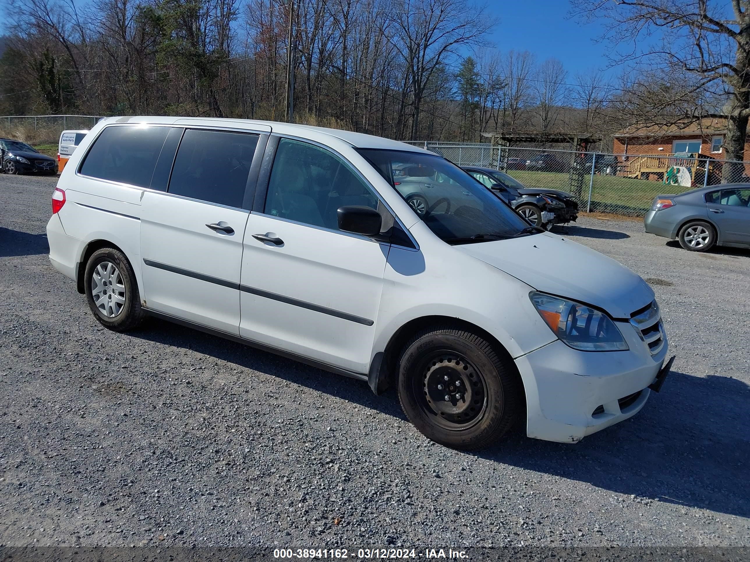 honda odyssey 2007 5fnrl38207b112086