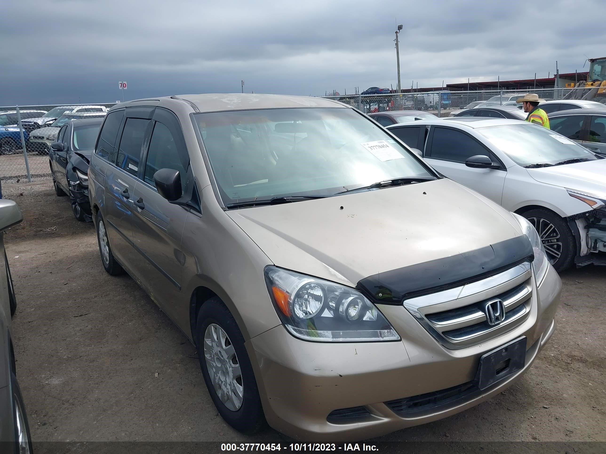 honda odyssey 2007 5fnrl38247b072711