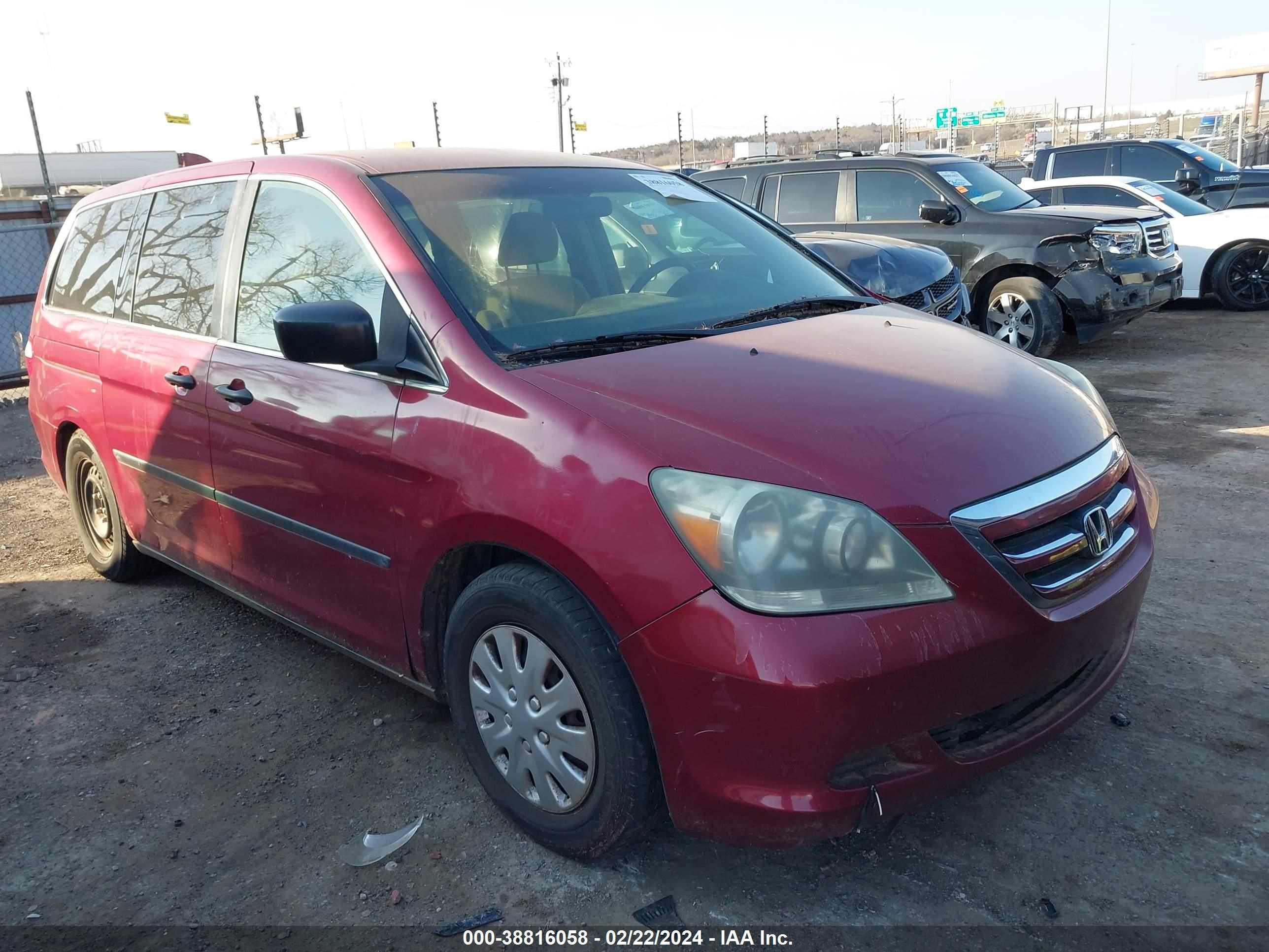 honda odyssey 2006 5fnrl38266b076211