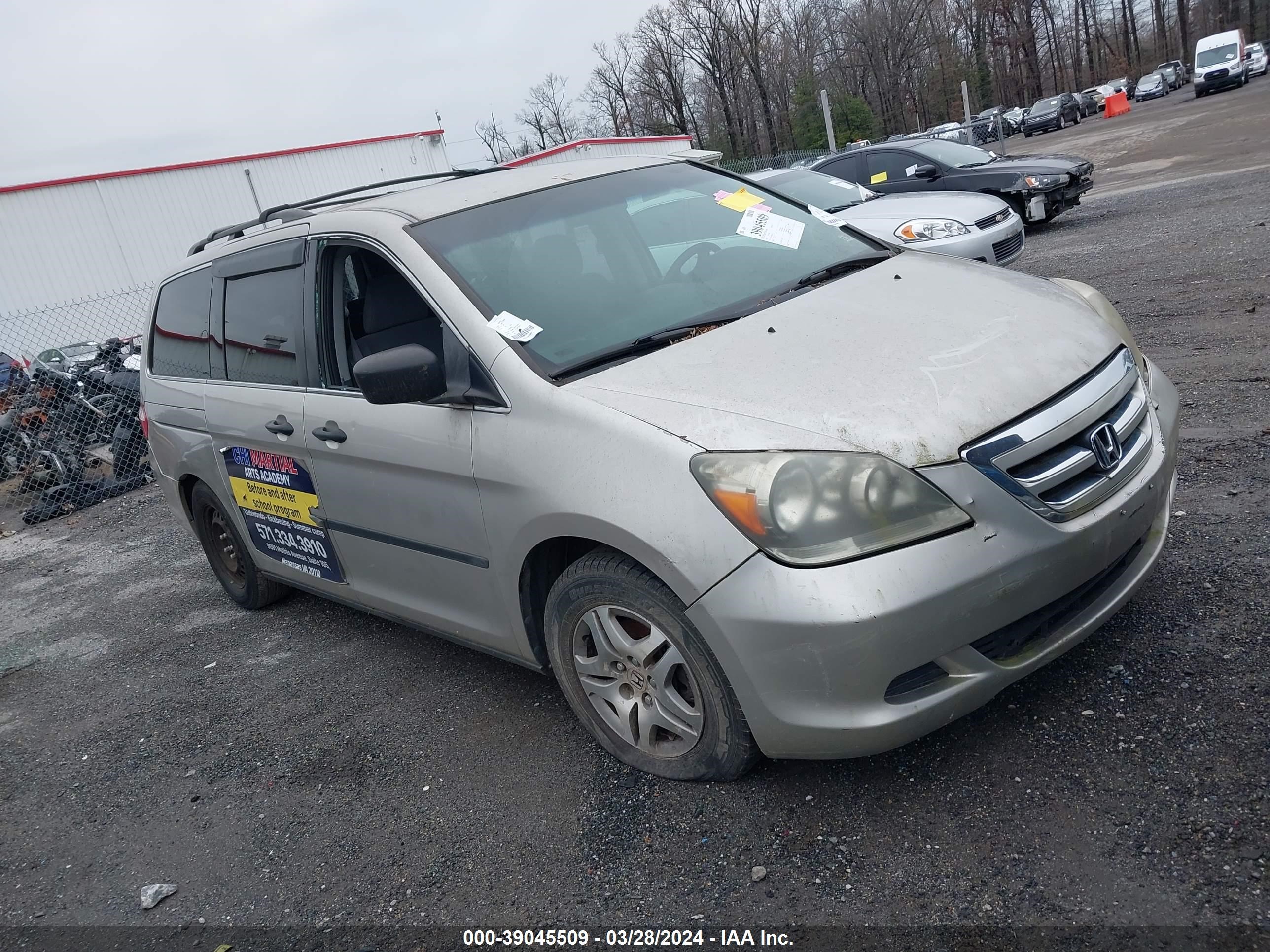 honda odyssey 2005 5fnrl38295b017815