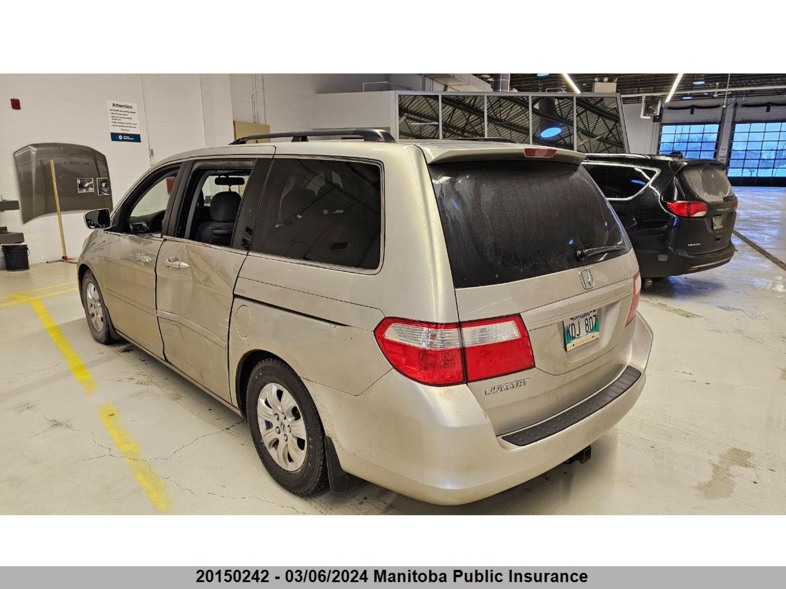 honda odyssey 2007 5fnrl38437b509664