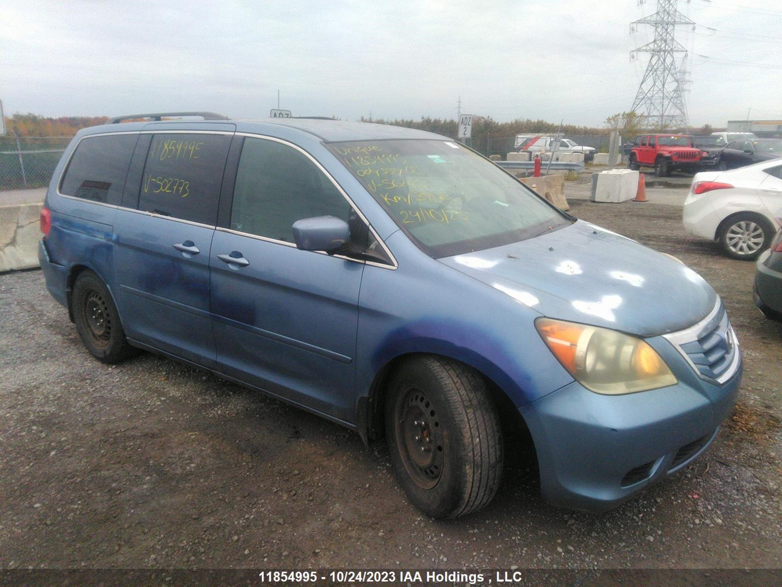 honda odyssey 2008 5fnrl38448b502773