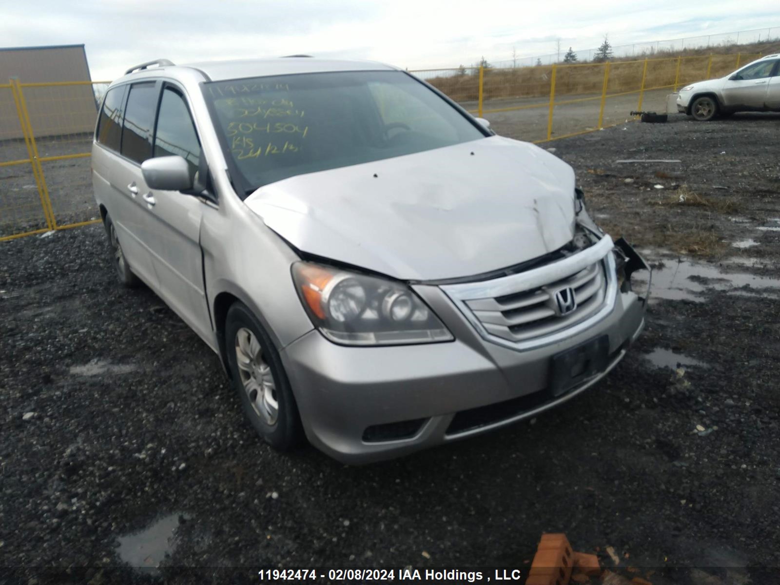 honda odyssey 2008 5fnrl38498b504504