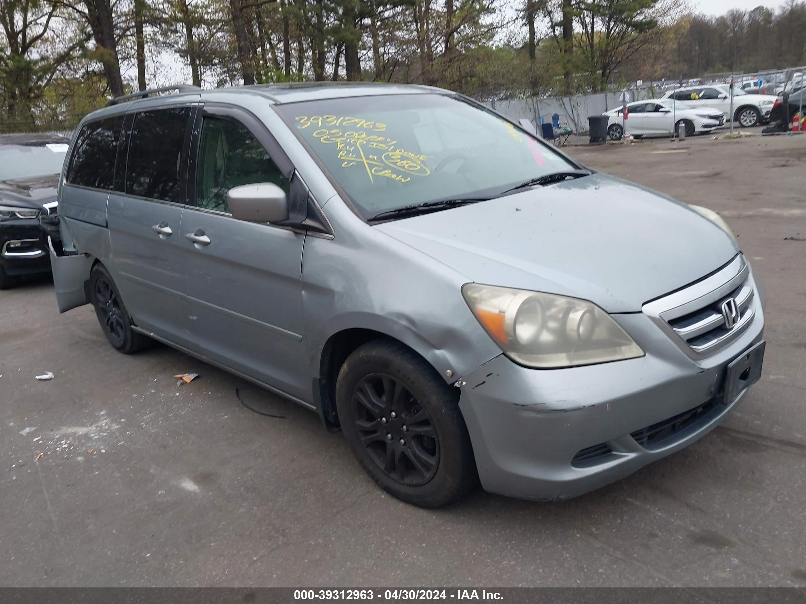 honda odyssey 2005 5fnrl38615b128569