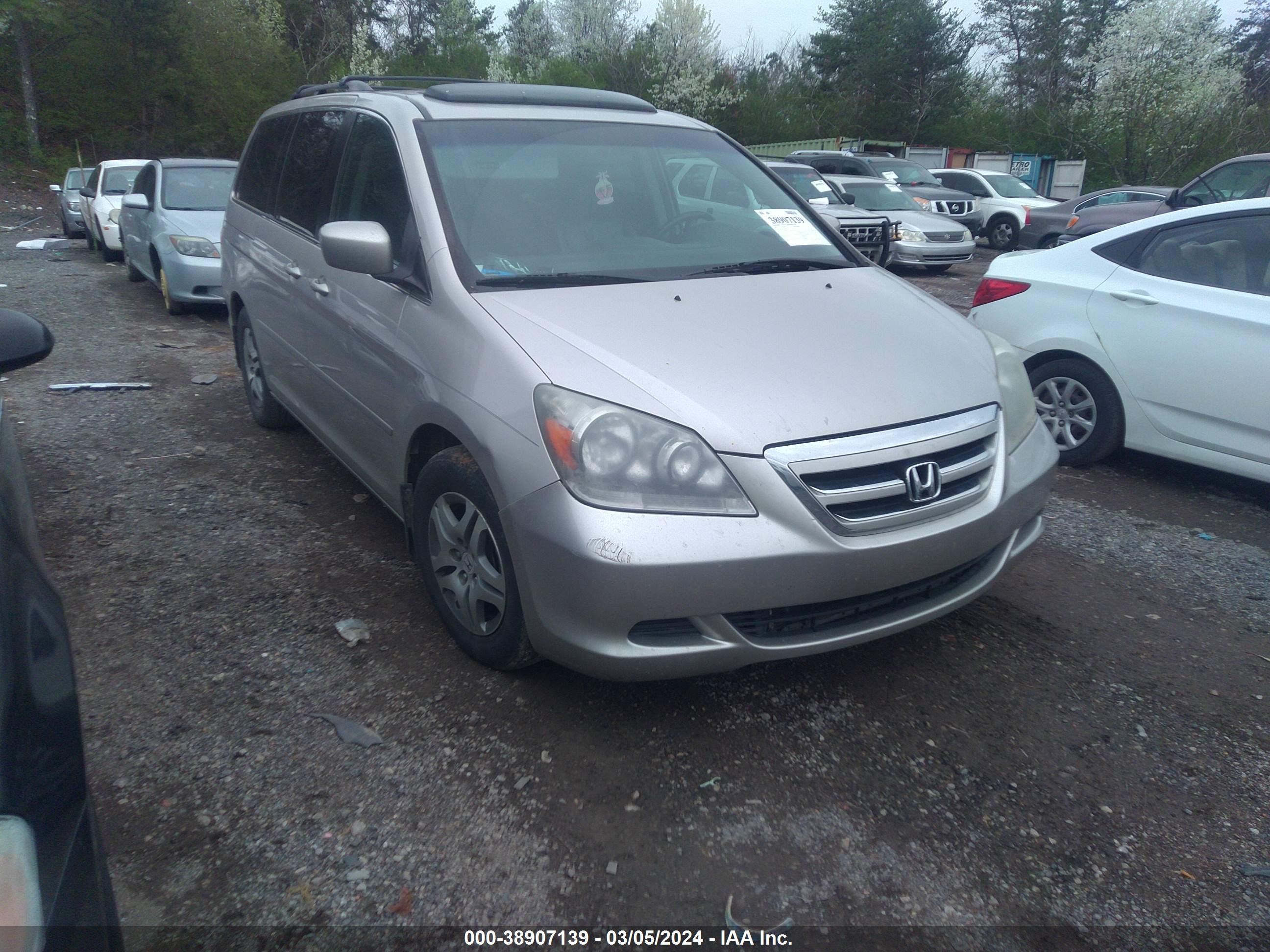 honda odyssey 2007 5fnrl38627b409198