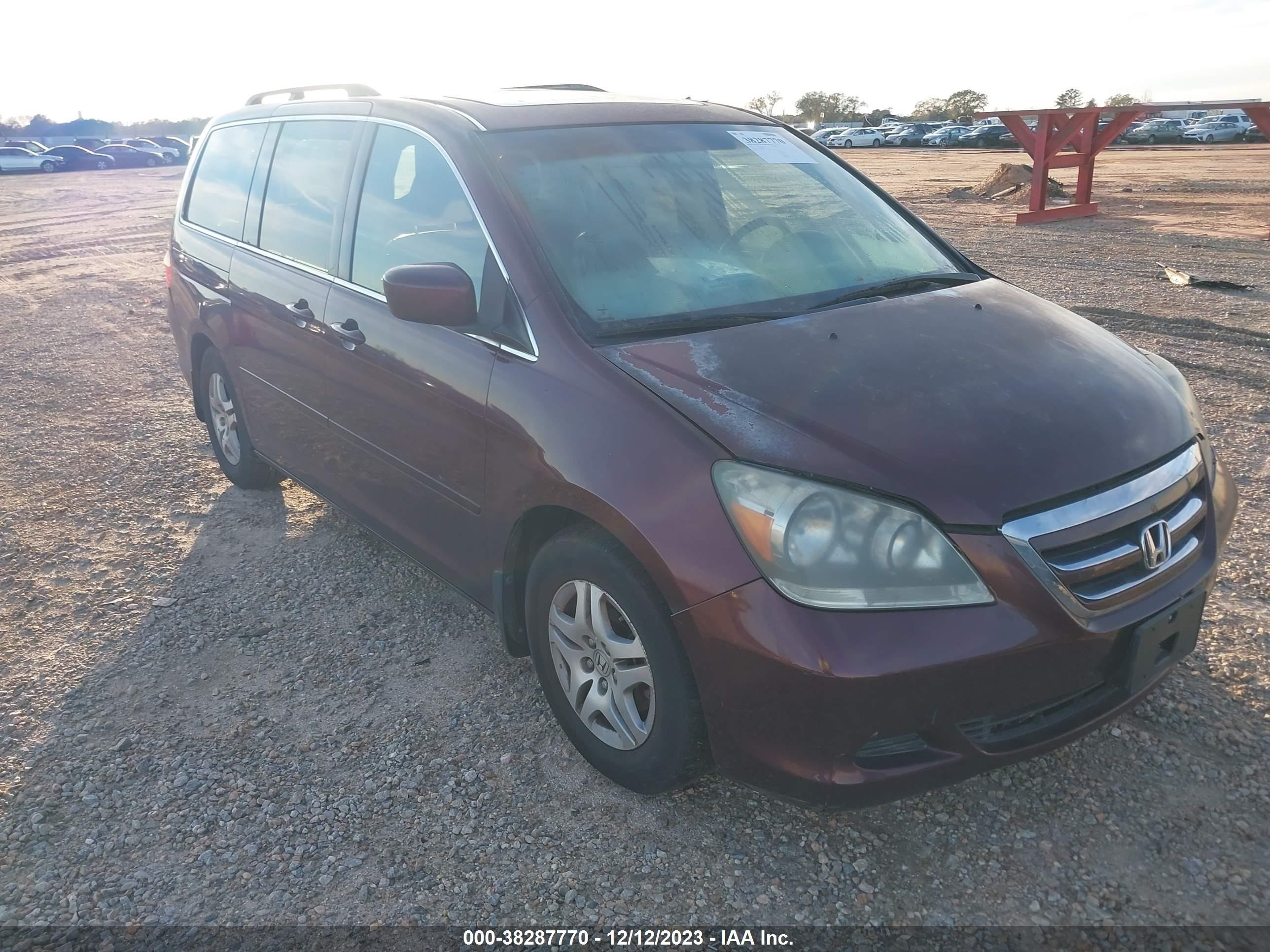 honda odyssey 2007 5fnrl38627b450818